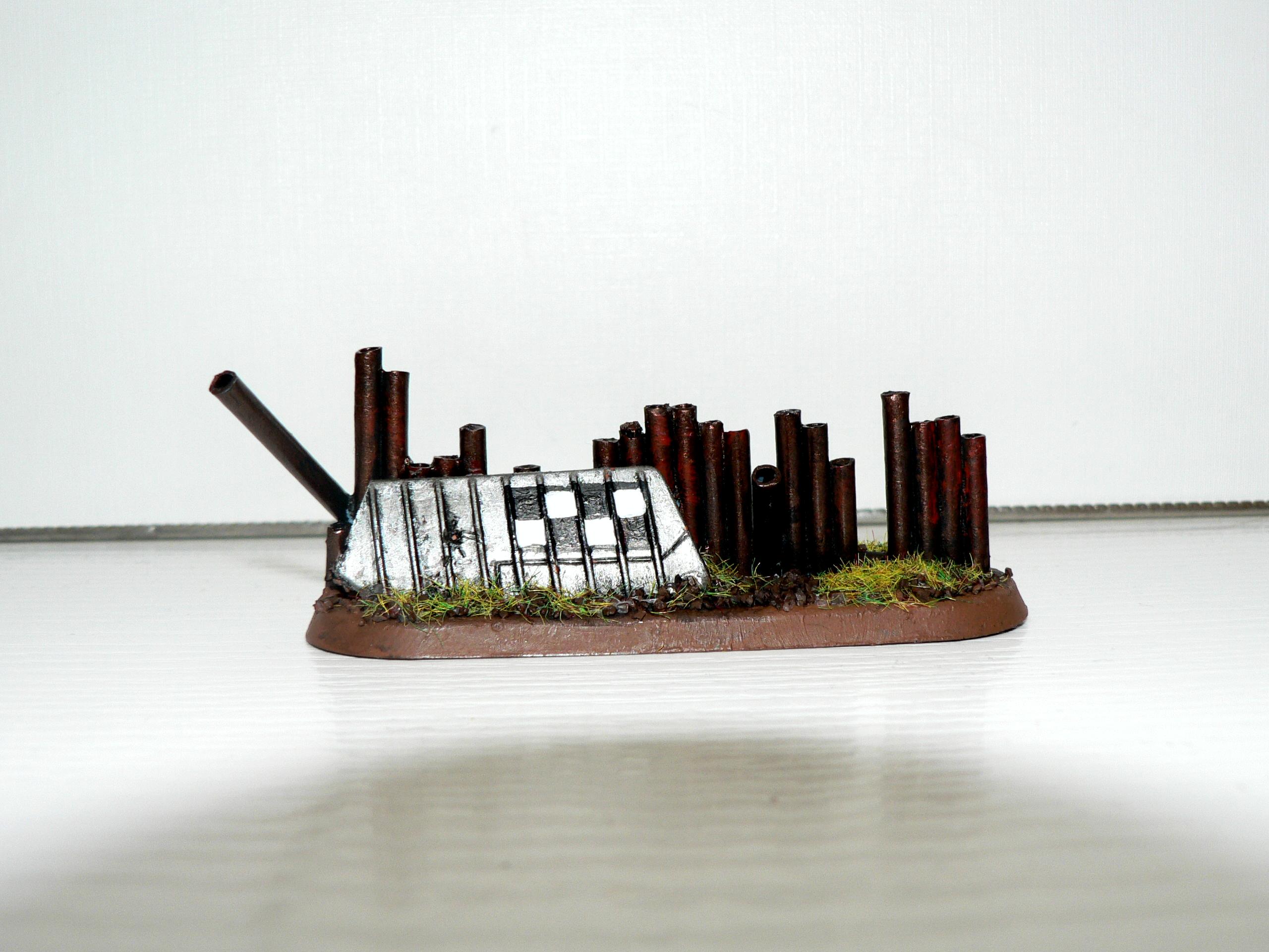 Barricade, Bike Base, Hedge, Ork Barricade, Orks, Scratch Build, Terrain