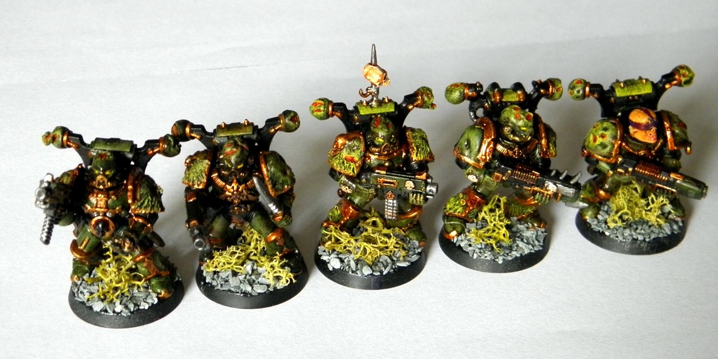 Chaos, Chaos Space Marines, Conversion, Mutations, Nurgle, Plague, Plague Marines, Warhammer 40,000