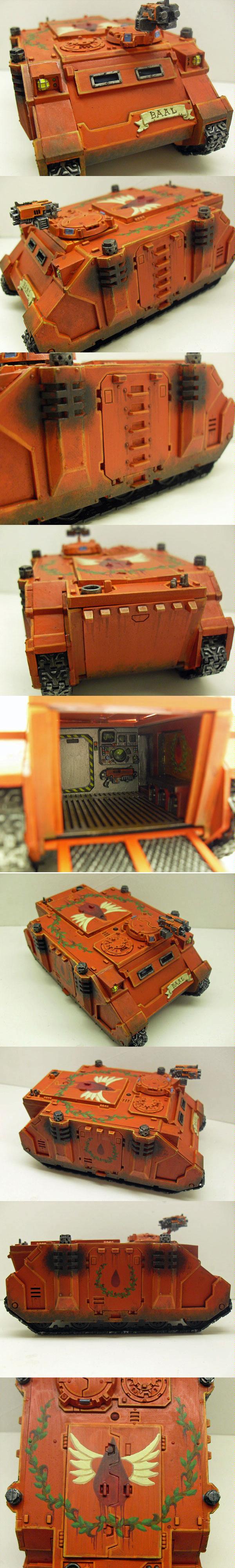 Blood Angels, Rhino, Warhammer 40k Blood Angels Rhino Tank