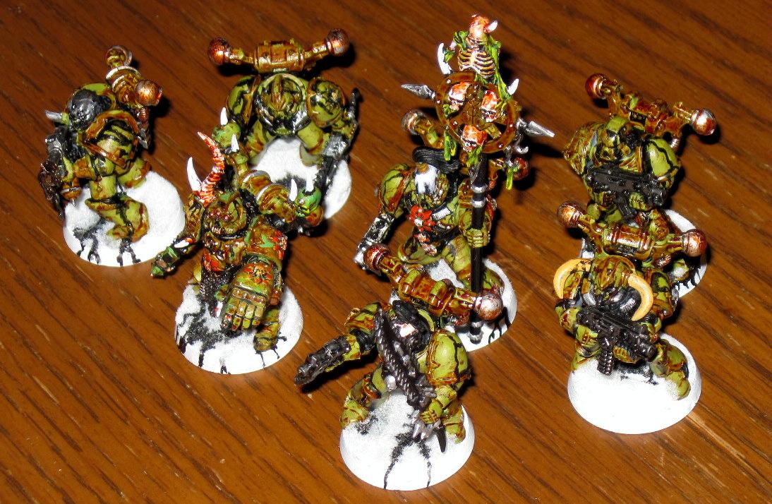 Chaos, Chaos Space Marines, Death Guard, Nurgle, Plague Marines
