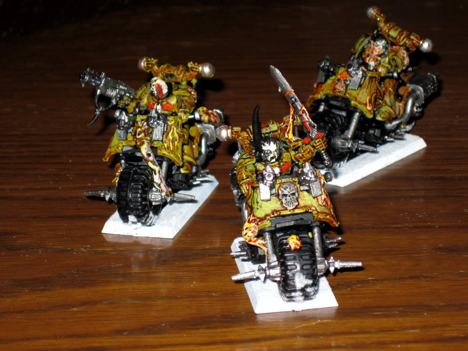 Bike, Chaos, Nurgle, Nurgle Bikers