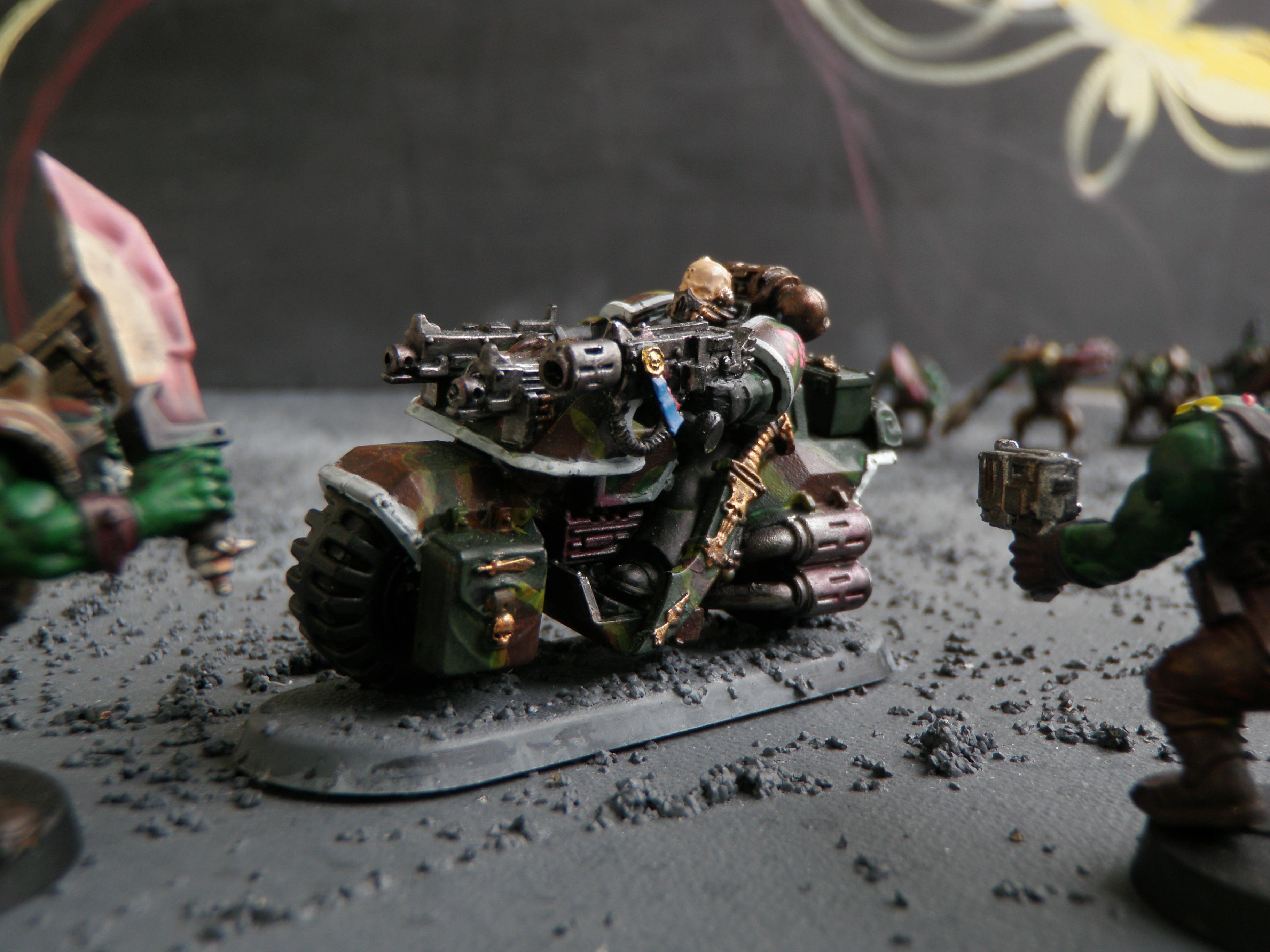 Bike, Camouflage, Cherry Blossom, Meltagun, Space Marines