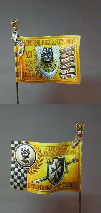 Banner, Blending, Flag, Imperial Fists, Space Marines
