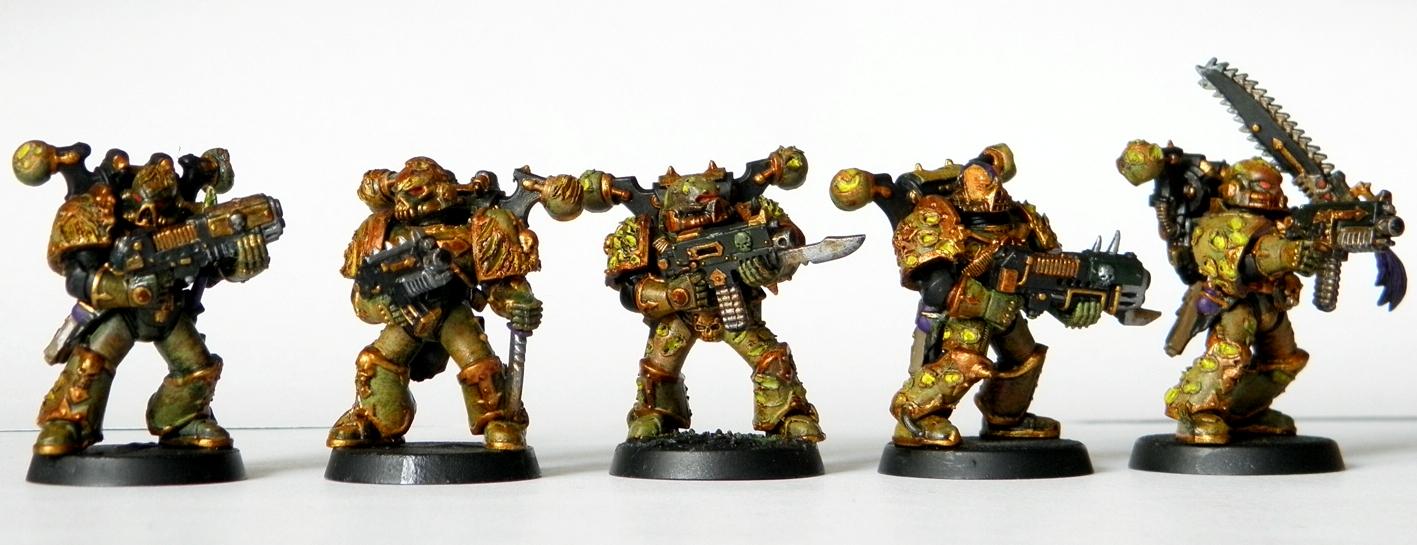 Chaos, Chaos Space Marines, Conversion, Mutations, Nurgle, Plague, Plague Marines, Warhammer 40,000