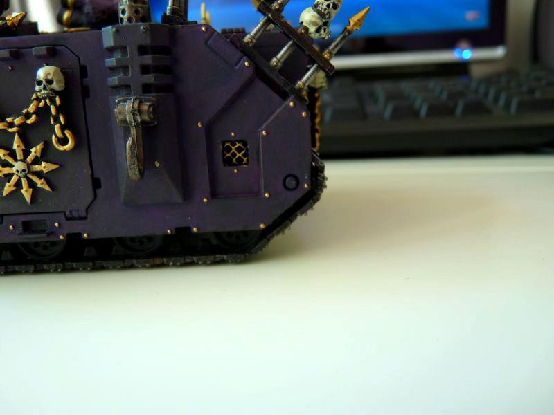 Chaos Space Marines, lost prophets rhino 1 detail