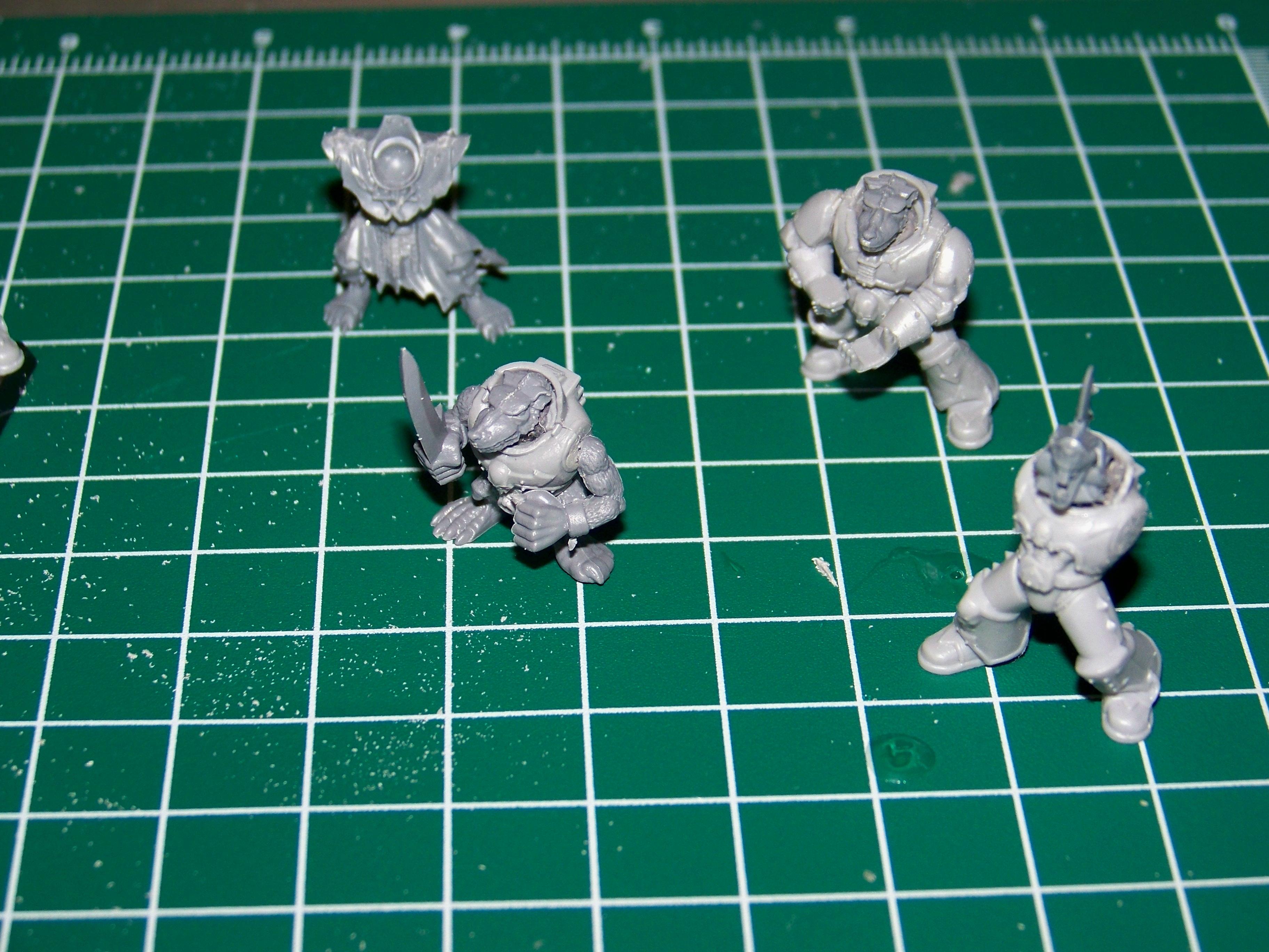 Chaos Space Marines, Conversion, Space Skaven, Work In Progress