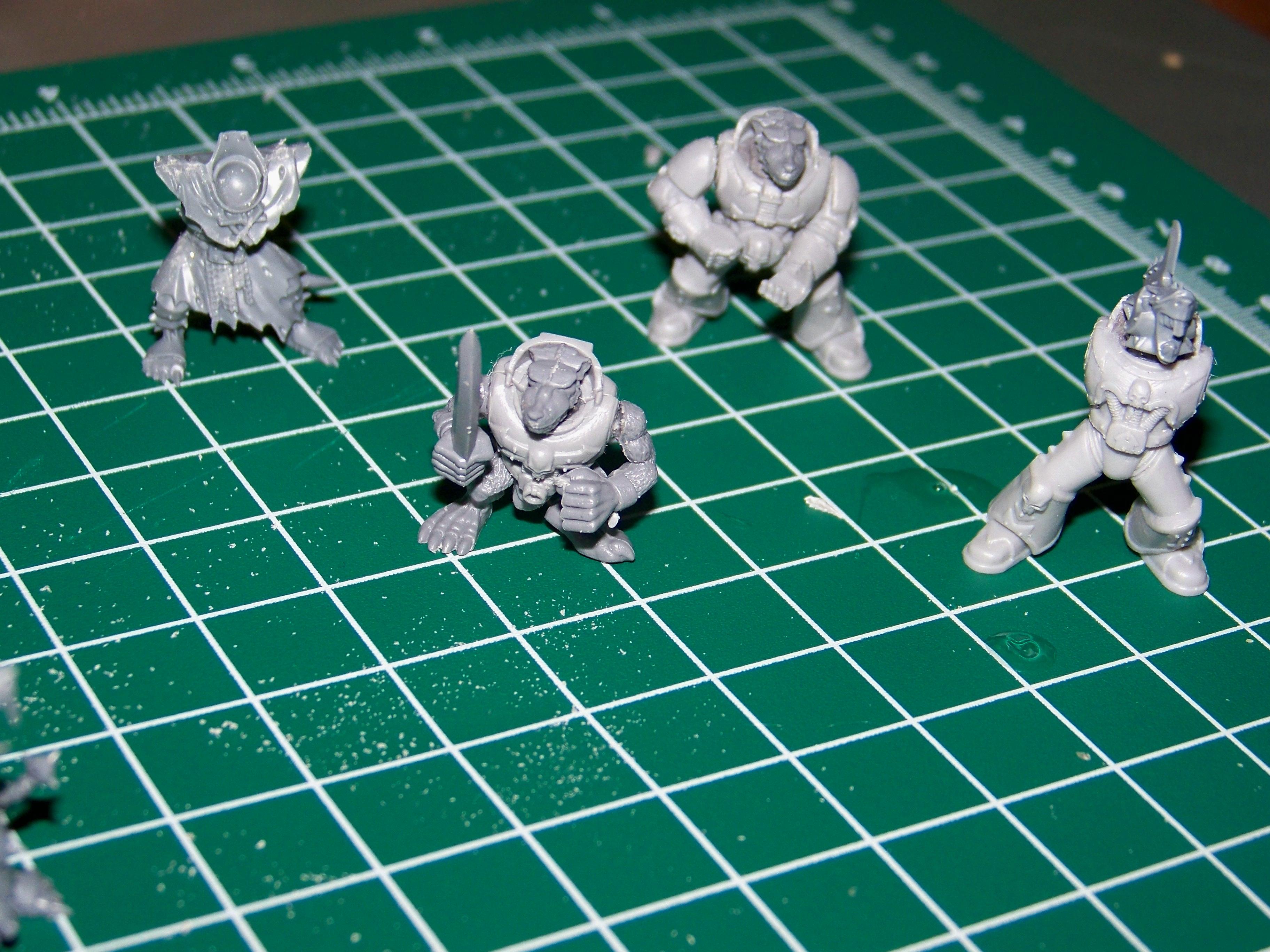 Chaos Space Marines, Conversion, Space Skaven, Work In Progress