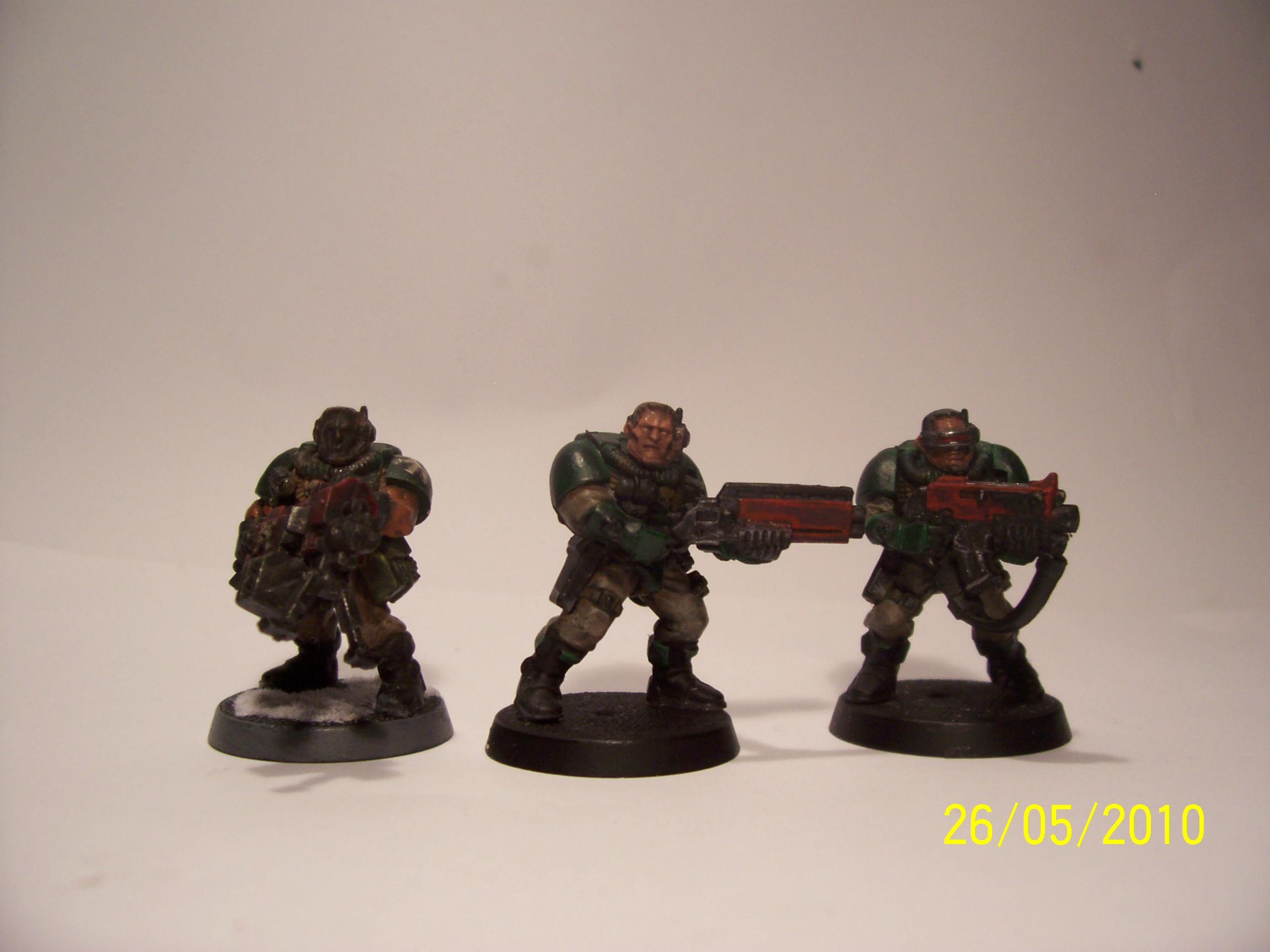 guy on left complete but head ruined. i am working on middle one
