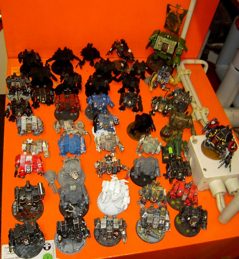 Chaos, Chaos Space Marines, Conversion, Dead, Dreadnaughts, Dreadnought, Hellbrute, Metal, Painted, Scratch, Scratch Build, Senes Antiqua, Senex, Space Marines, Warhammer 40,000