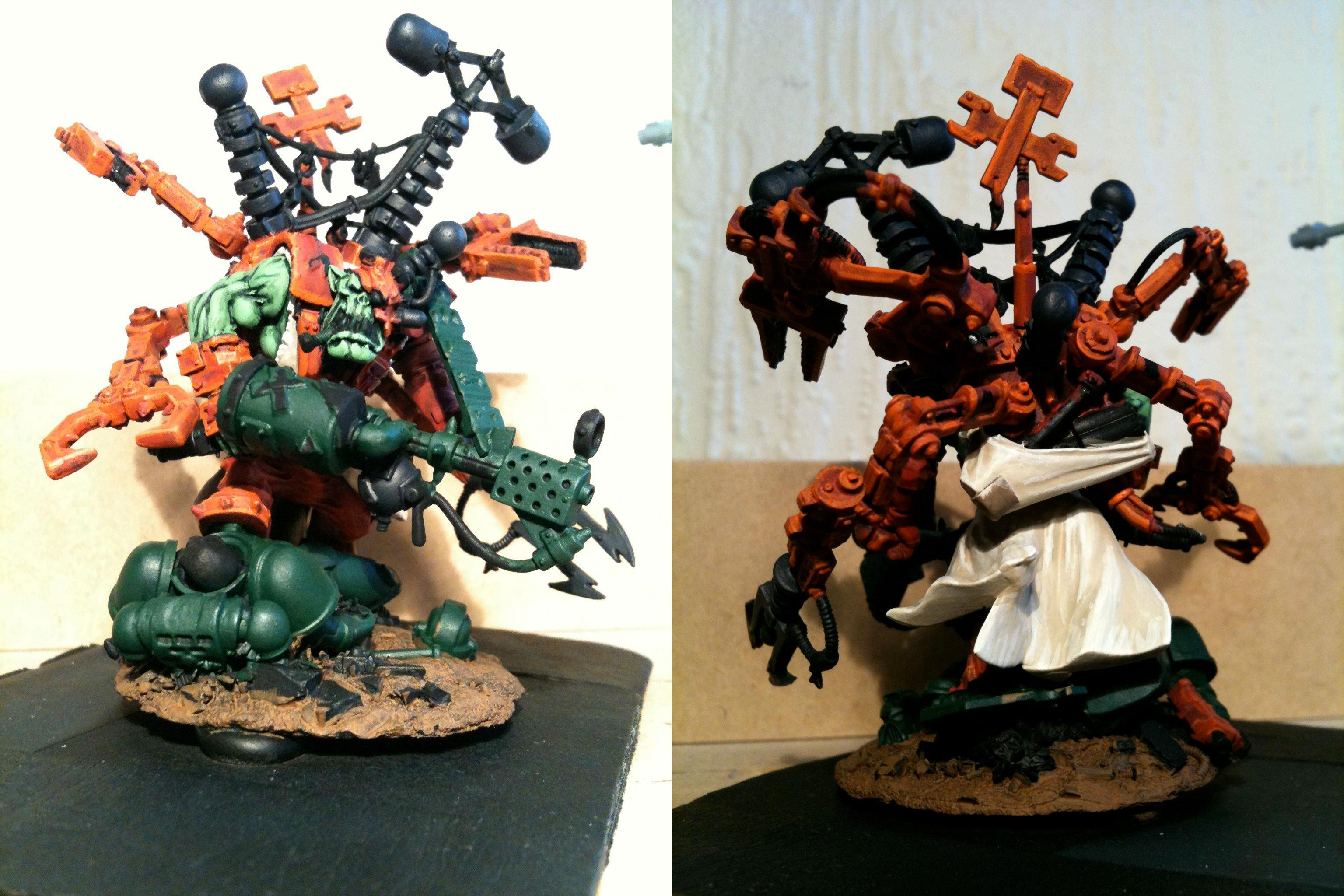 Big Mek, Burna Boyz, Da Dark Angelz, Kustom Force Field, Orks, Work In Progress