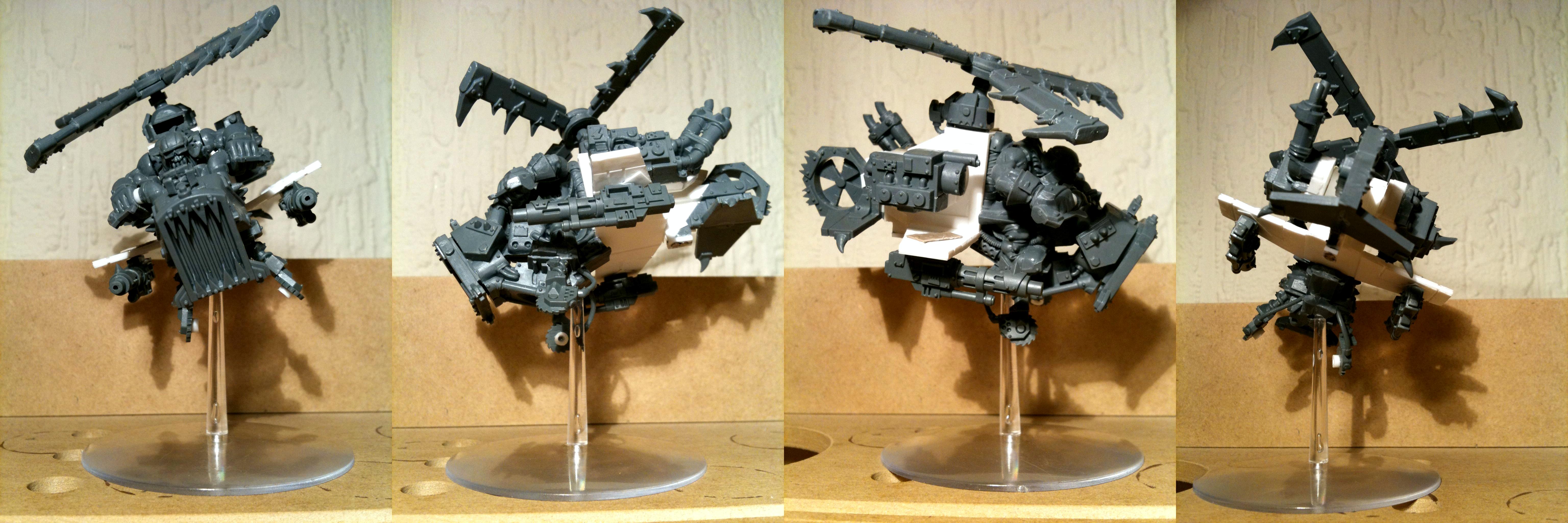 Big Shootas, Da Dark Angelz, Deffkopta, Orks, Work In Progress