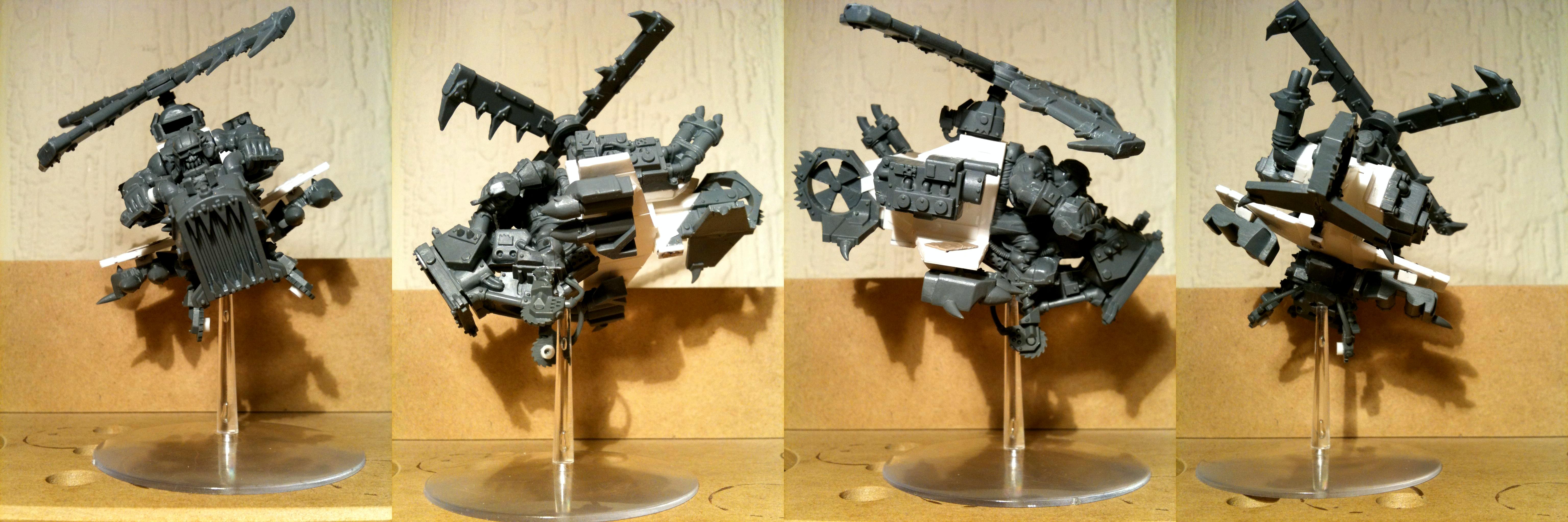 Da Dark Angelz, Deffkopta, Orks, Rokkits, Work In Progress