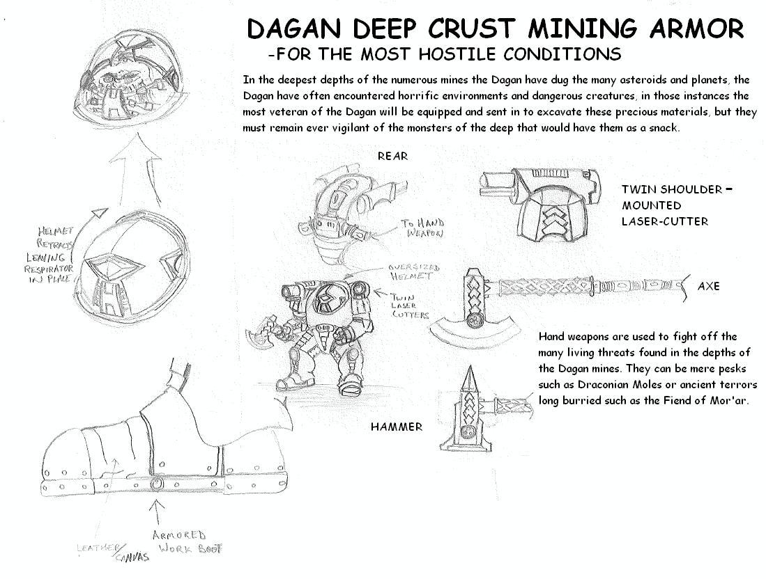 Dagan Deep Crust Mining Armor Concept