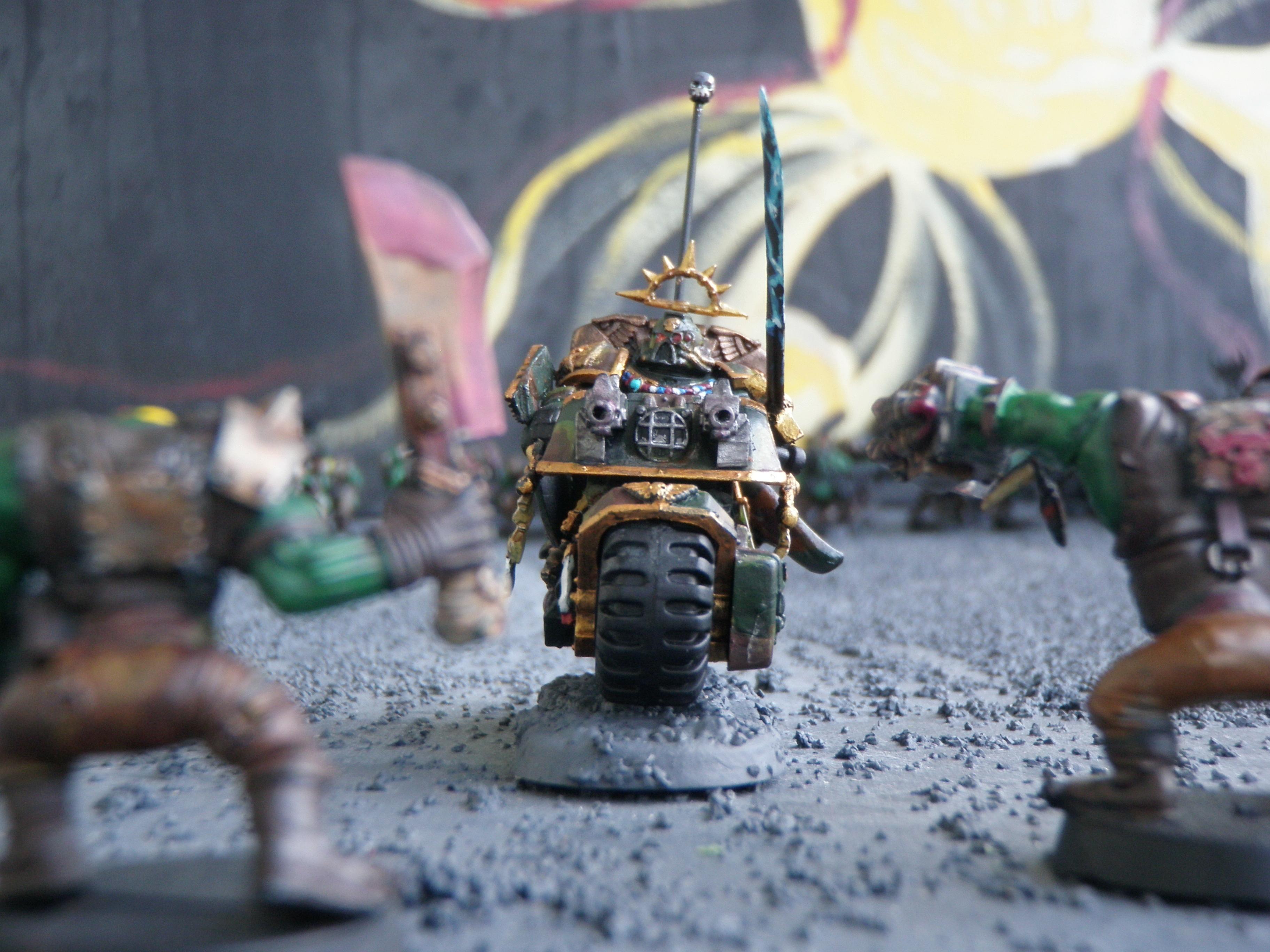 Bike, Camouflage, Captain, Custom, Relic Blade, Space Marines, Storm Shield