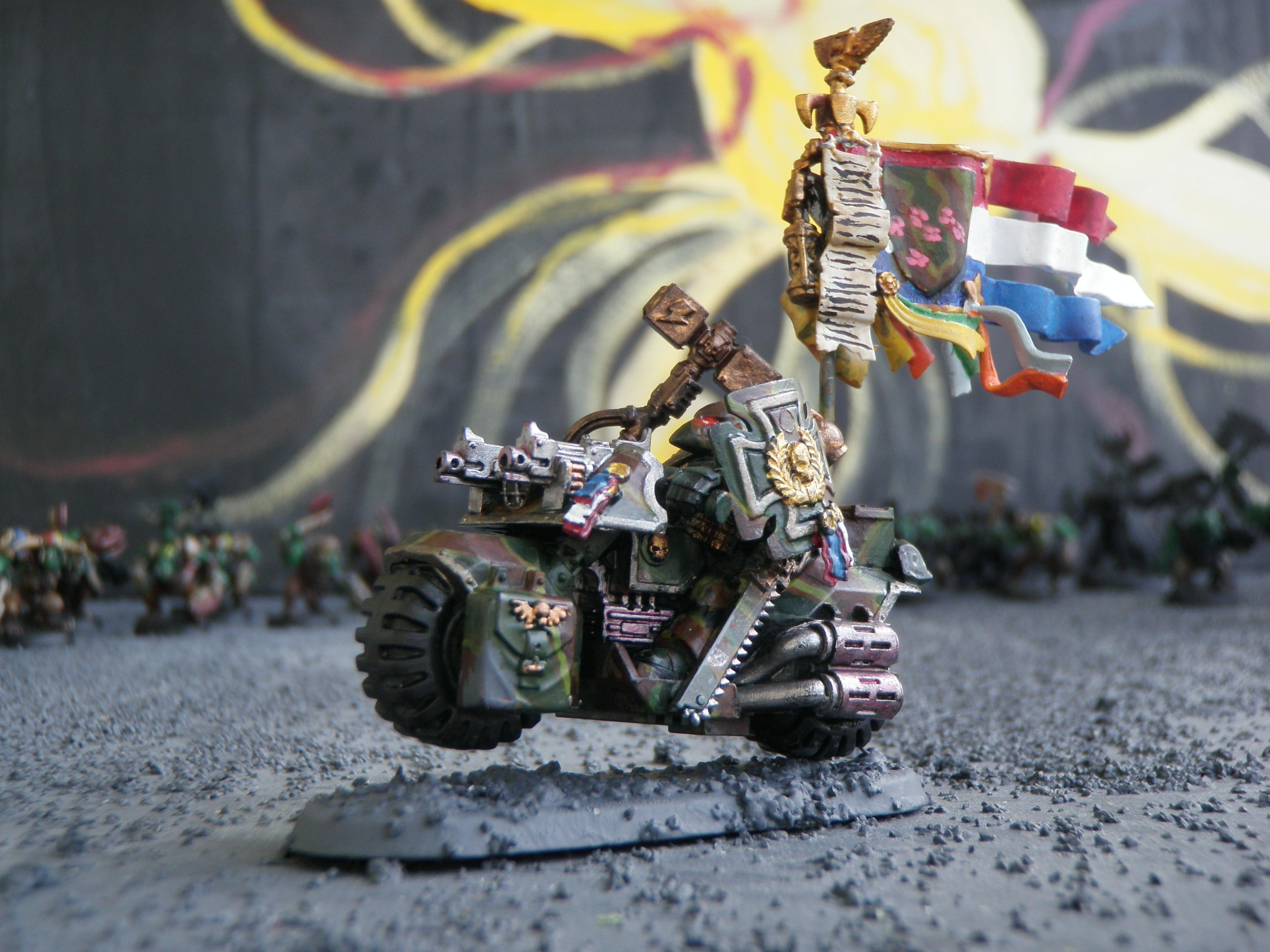 Bike, Camouflage, Command Squad, Company Standard, Space Marines, Storm ...