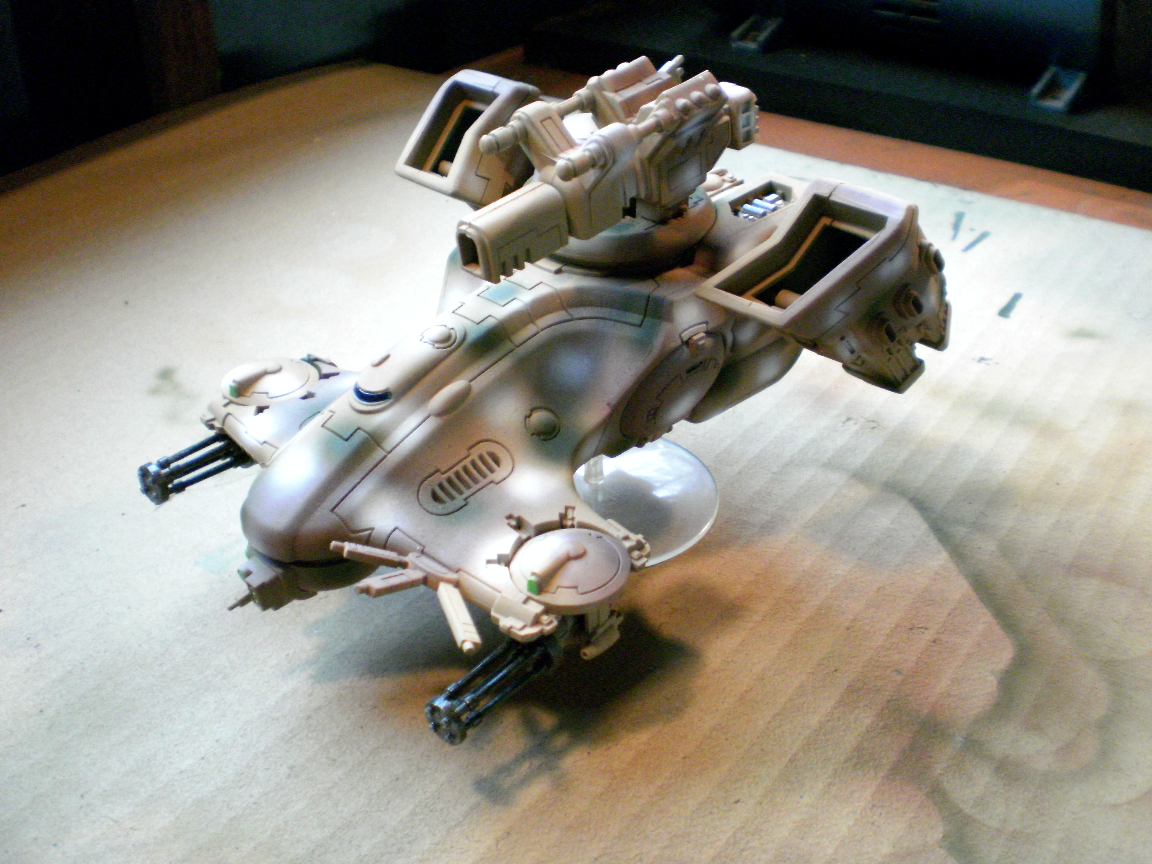 Battle Tank, Hammer Head Deseret Cam., Tank, Tau, Warhammer 40,000, Work In Progress