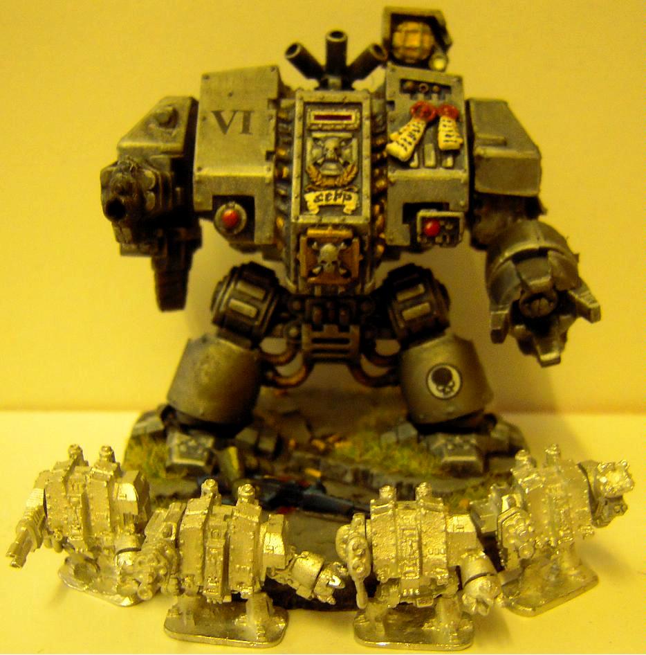 6mm, Chaos, Chaos Space Marines, Comversion, Dreadnought, Epic, Epic Armageddon, Grey Knights, Hellbrute, Iron Hands, Nurgle, Small, Space Marines