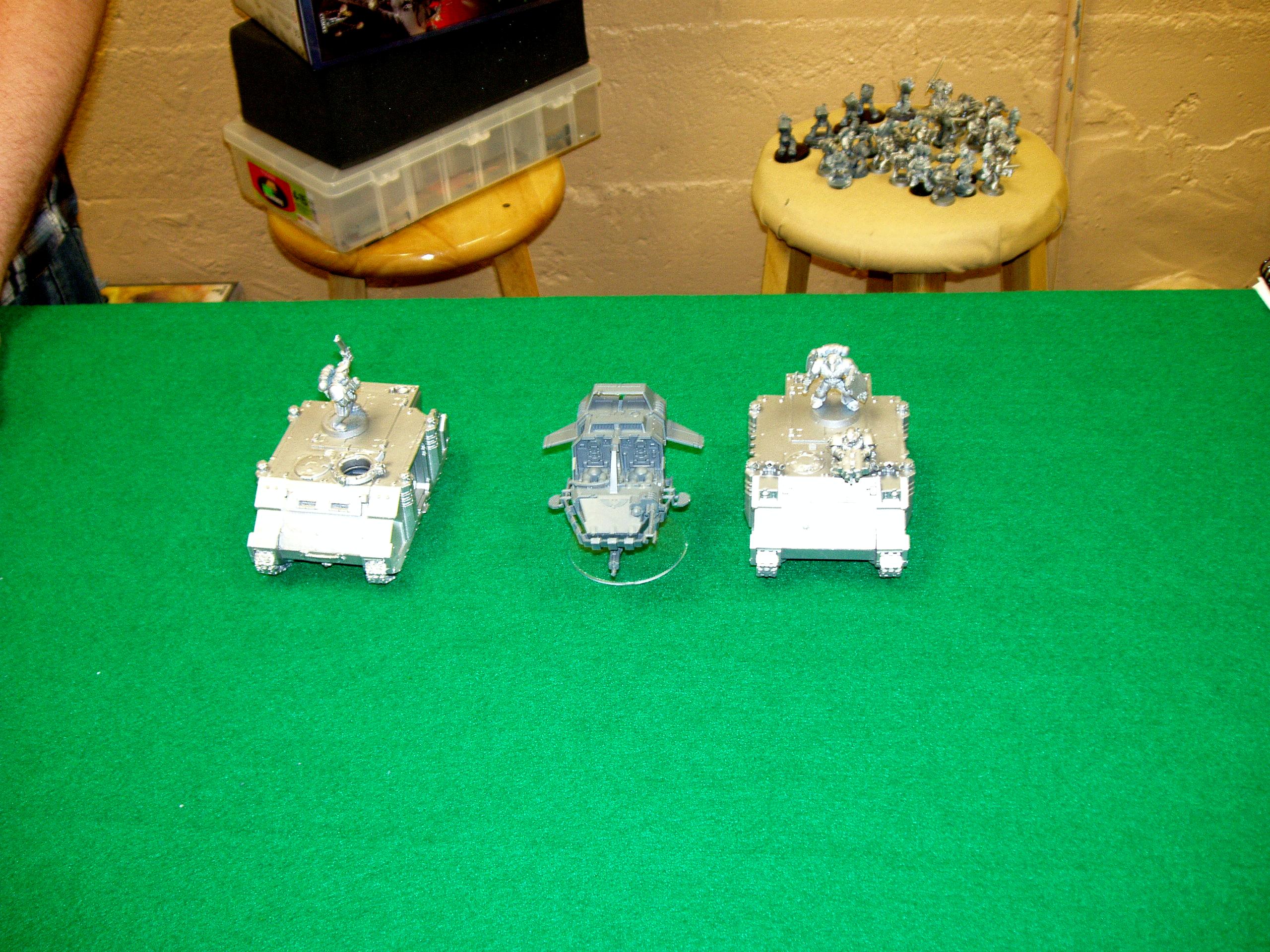 Daemons, Orks, Space Marines
