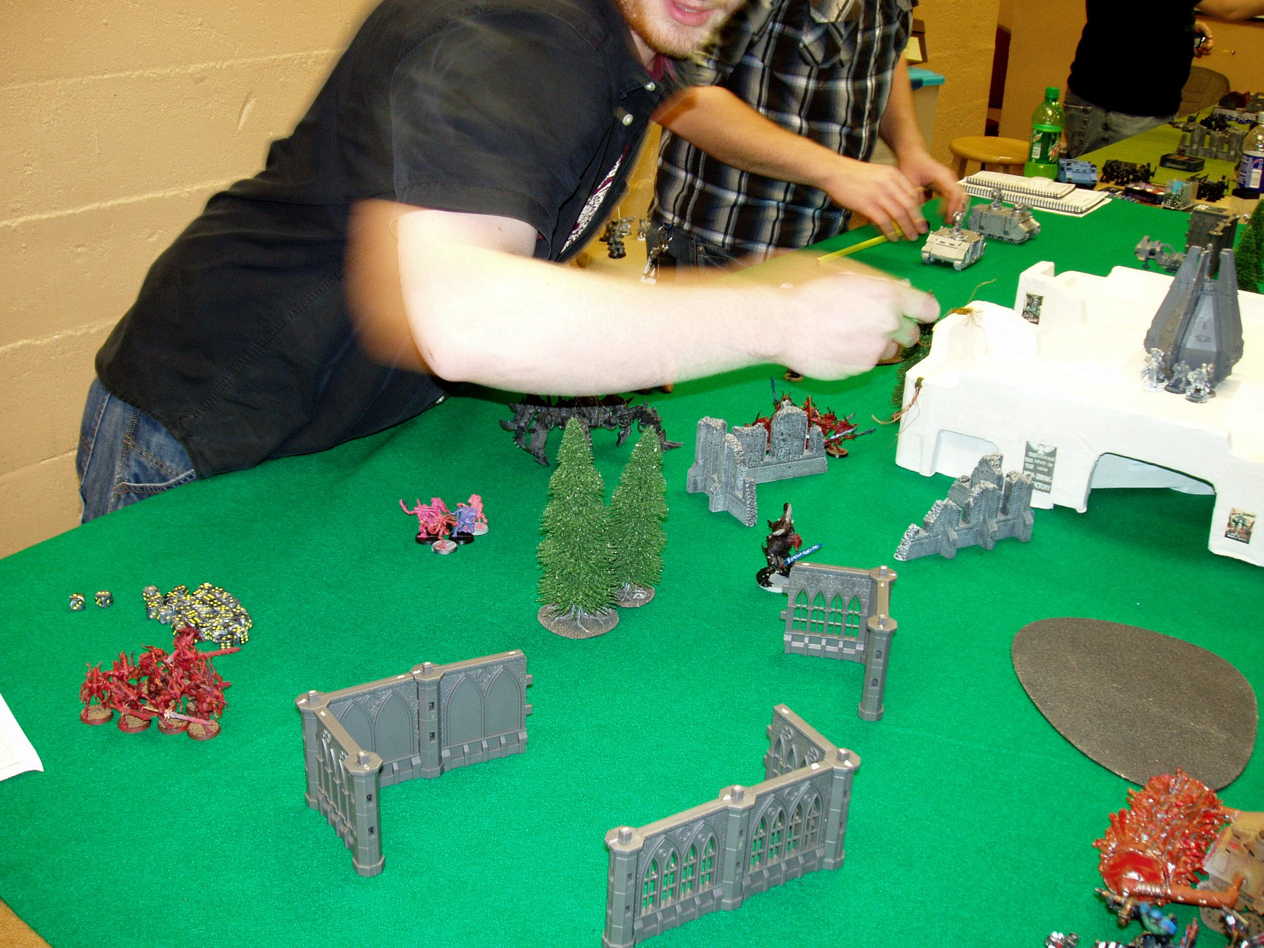 Daemons, Orks, Space Marines