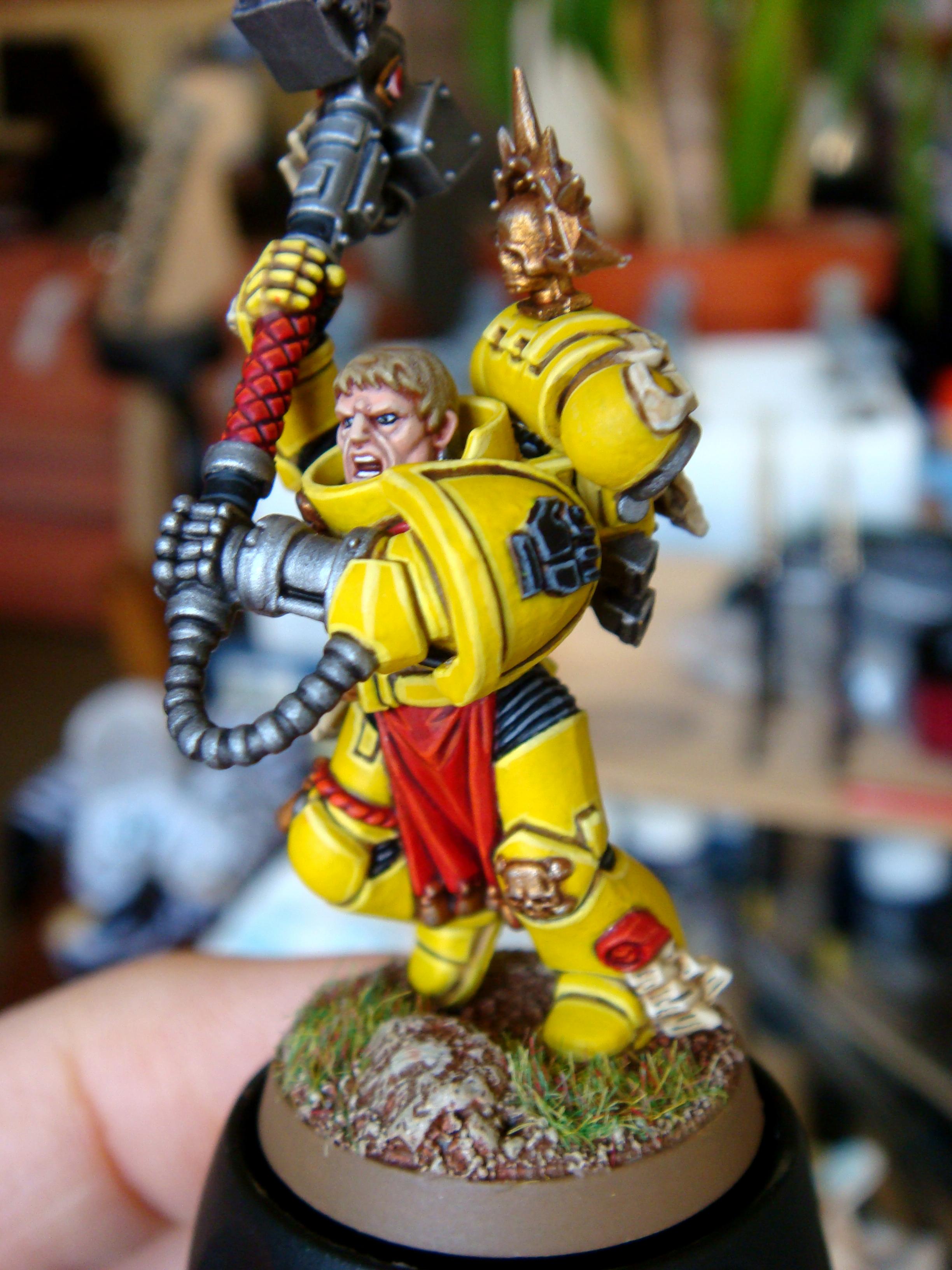 Chapter Champion, Imperial Fist Chapter Champion, Imperial Fists, Space Marines, Thunder Hammer