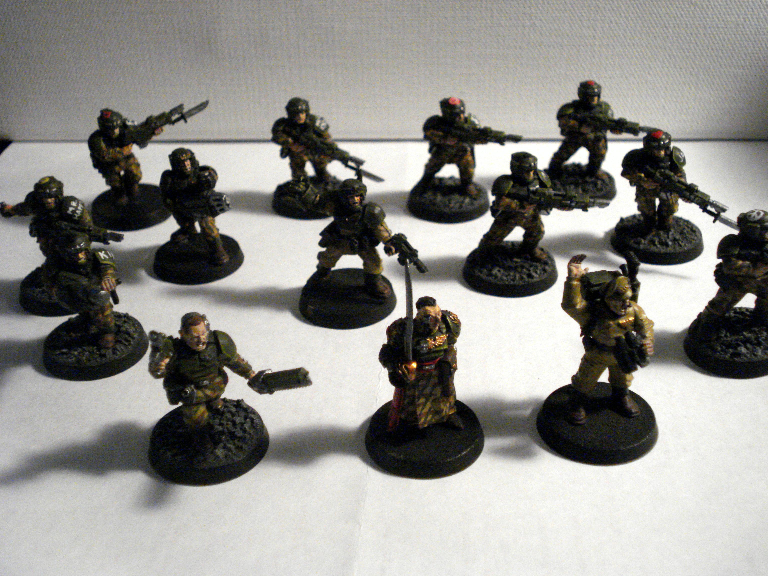 Cadians, Comissar, Imperial Guard, Squad, Warhammer 40,000