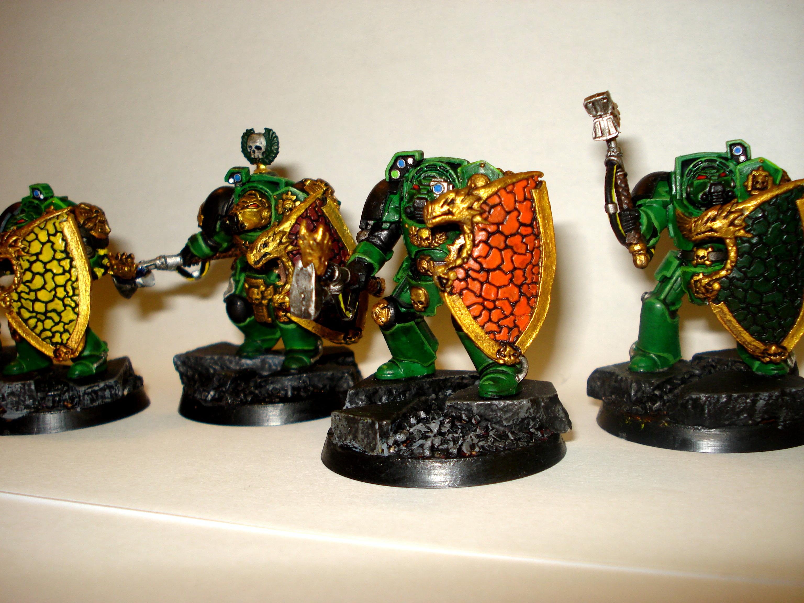 Salamanders, Space Marines, Terminator Armor, Warhammer 40,000