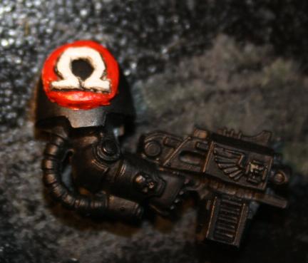 Painted shoulder pad