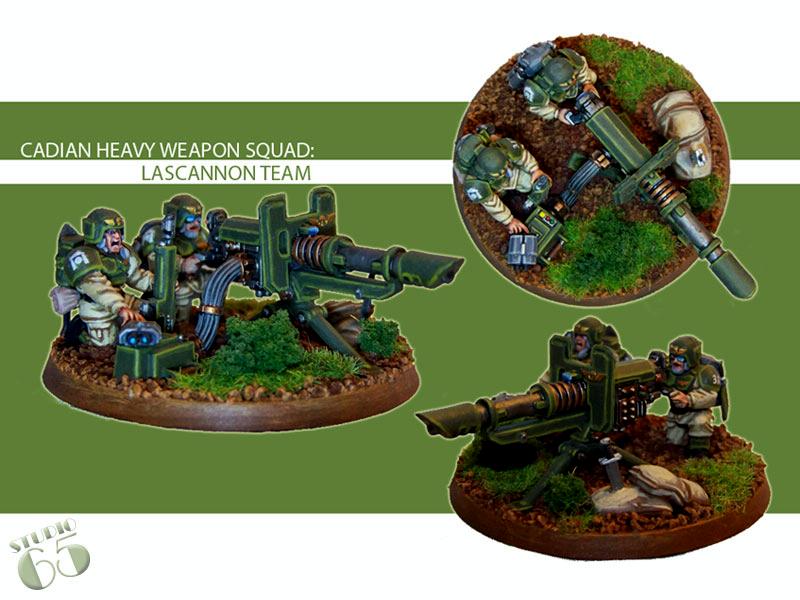 Cadians, Heavy Weapon Squad, Imperial Guard, Lascannon, Warhammer 40,000