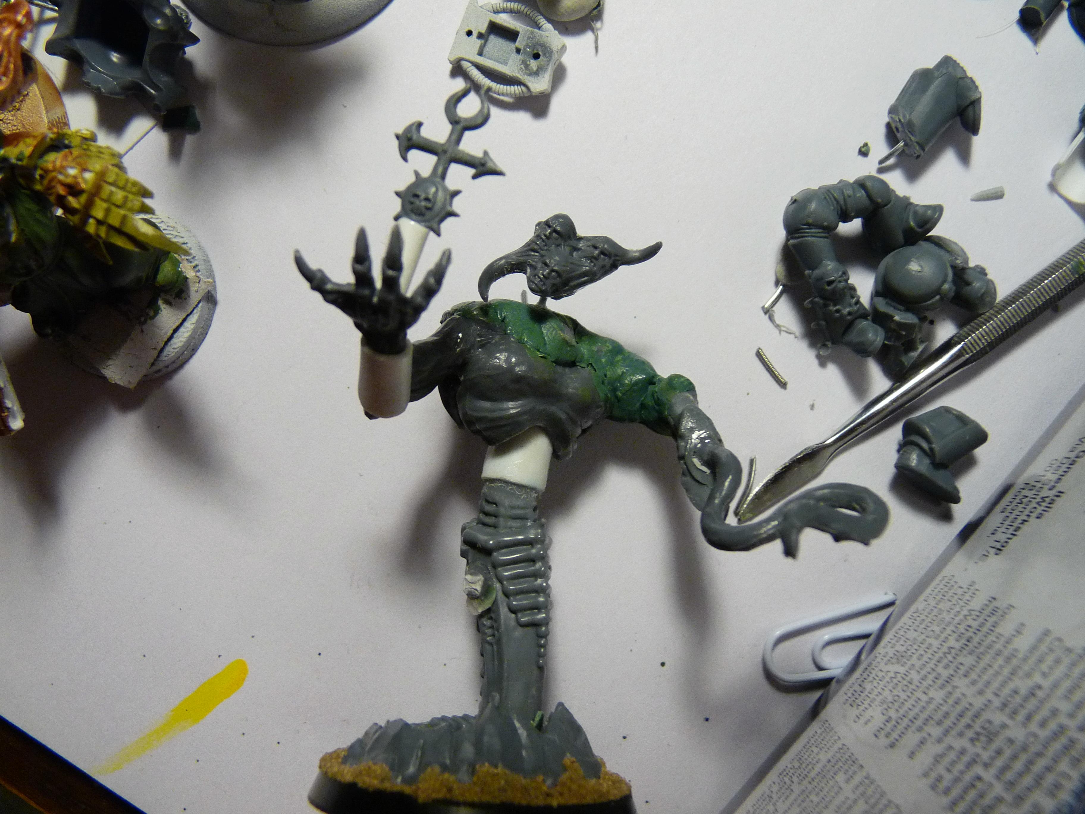 Chaos, Chaos Space Marines, Conversion, Daemon Prince, Lash Prince, Slaanesh