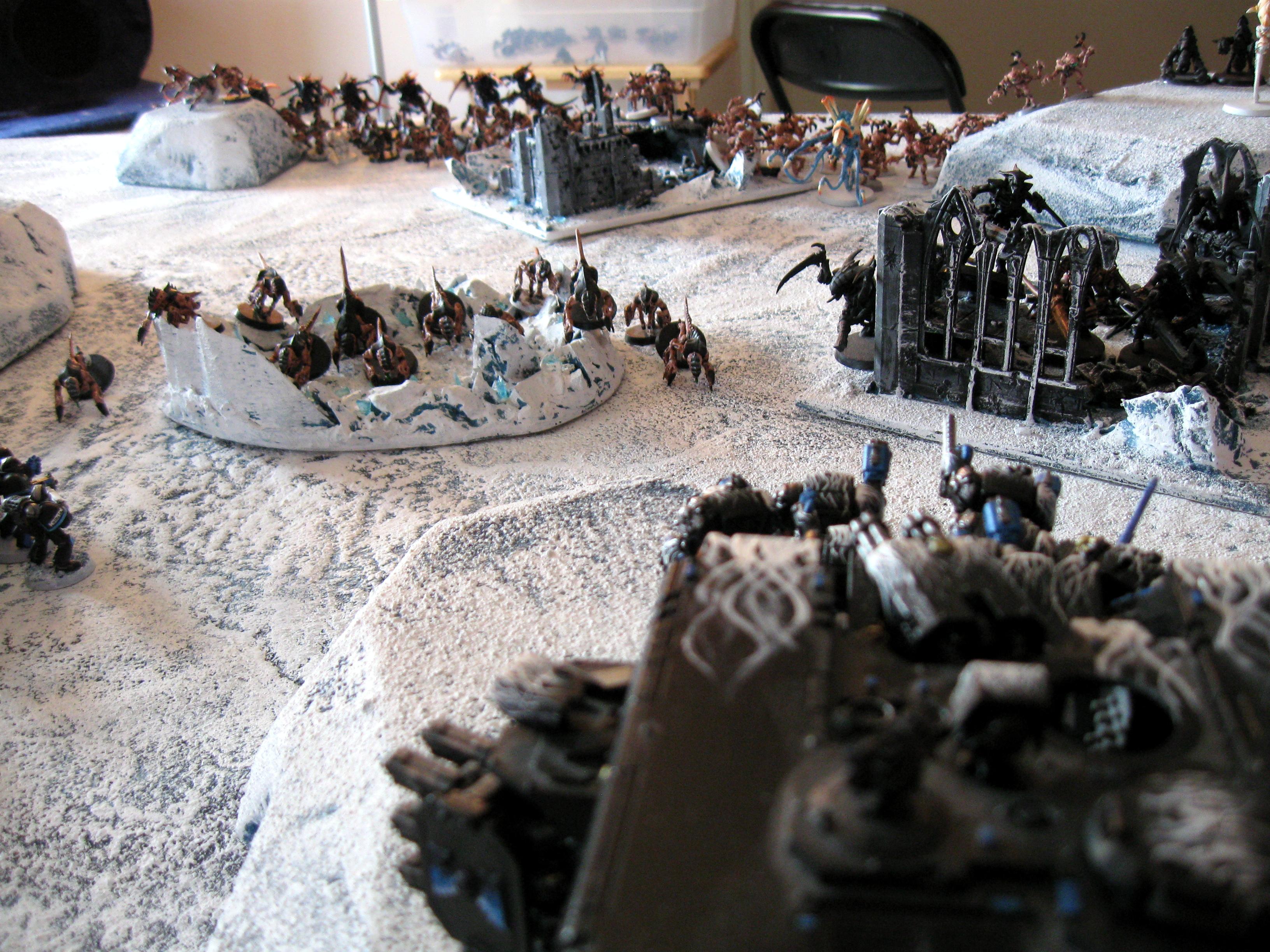Assault Marines, Battle, Blood Angels, Ice Angels, Tank, Tyranids, Warhammer 40,000