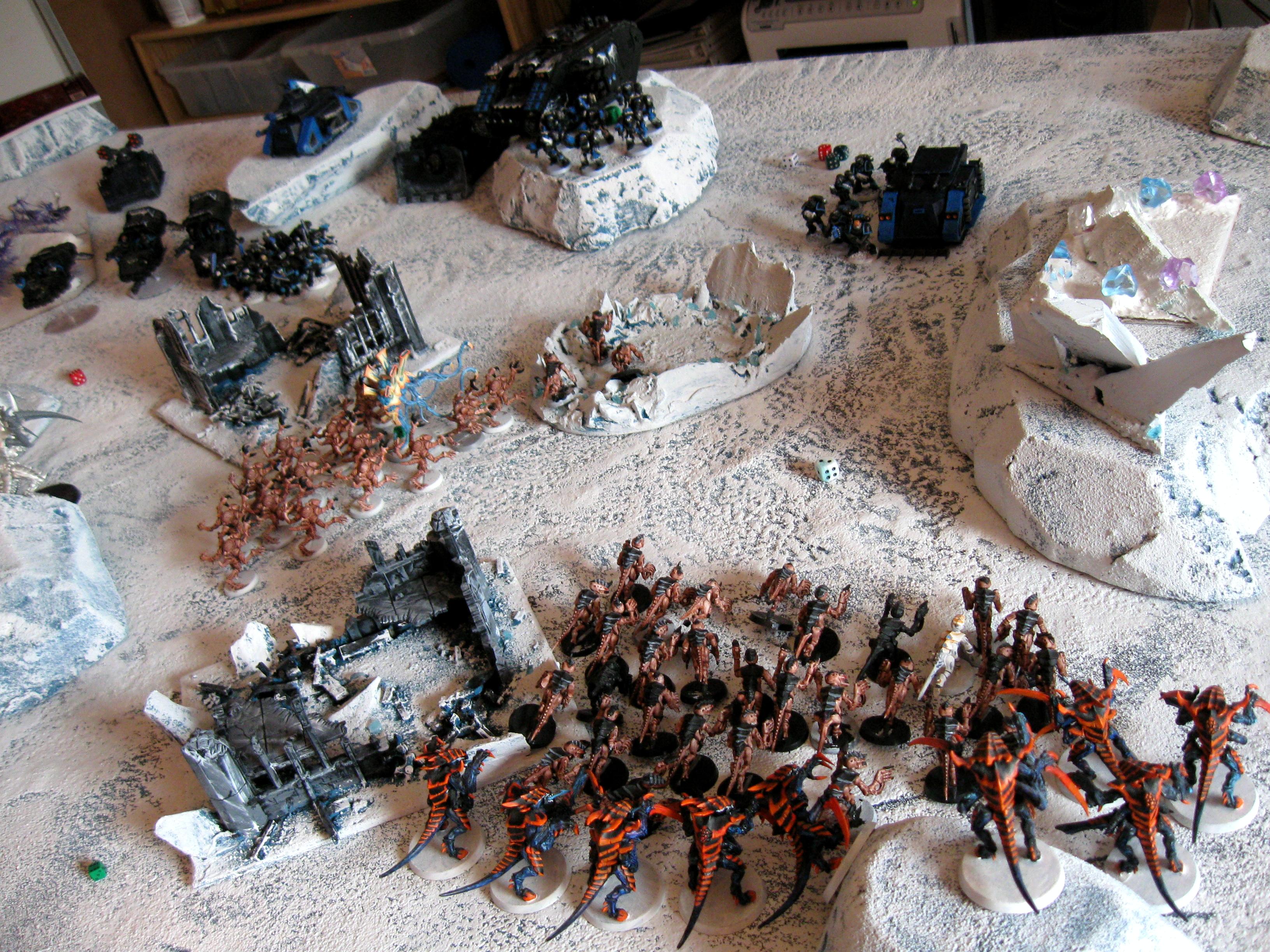 Assault Marines, Battle, Blood Angels, Ice Angels, Tank, Tyranids, Warhammer 40,000