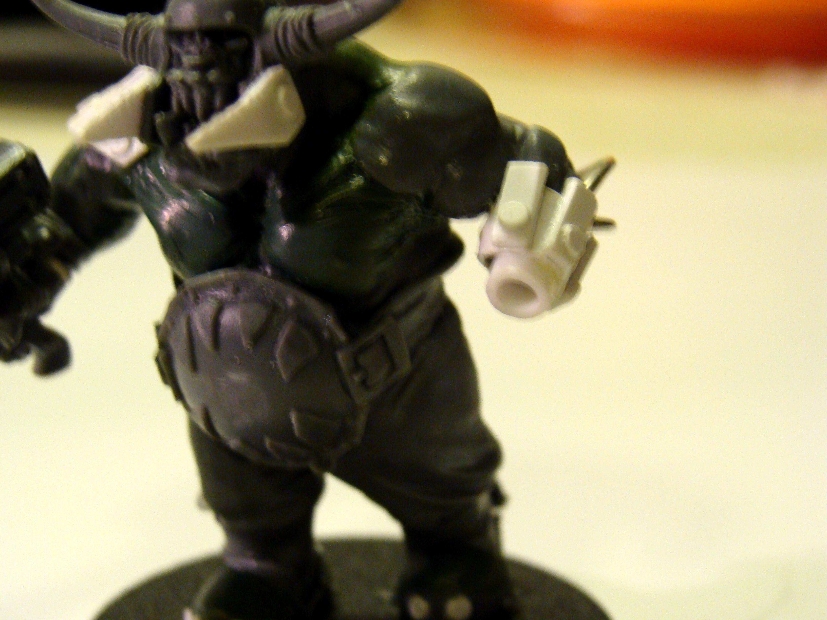 Greenstuff, Orks, Power Klaw, Powerclaw, Scratch Build, Warboss, Work In Progress