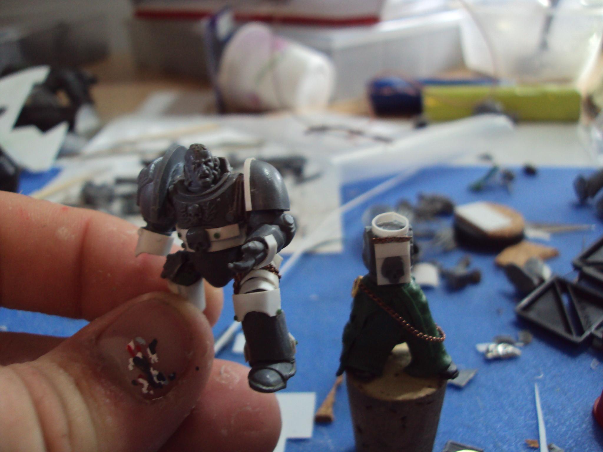 Commission, Plasticard, Space Marines, Work In Progress