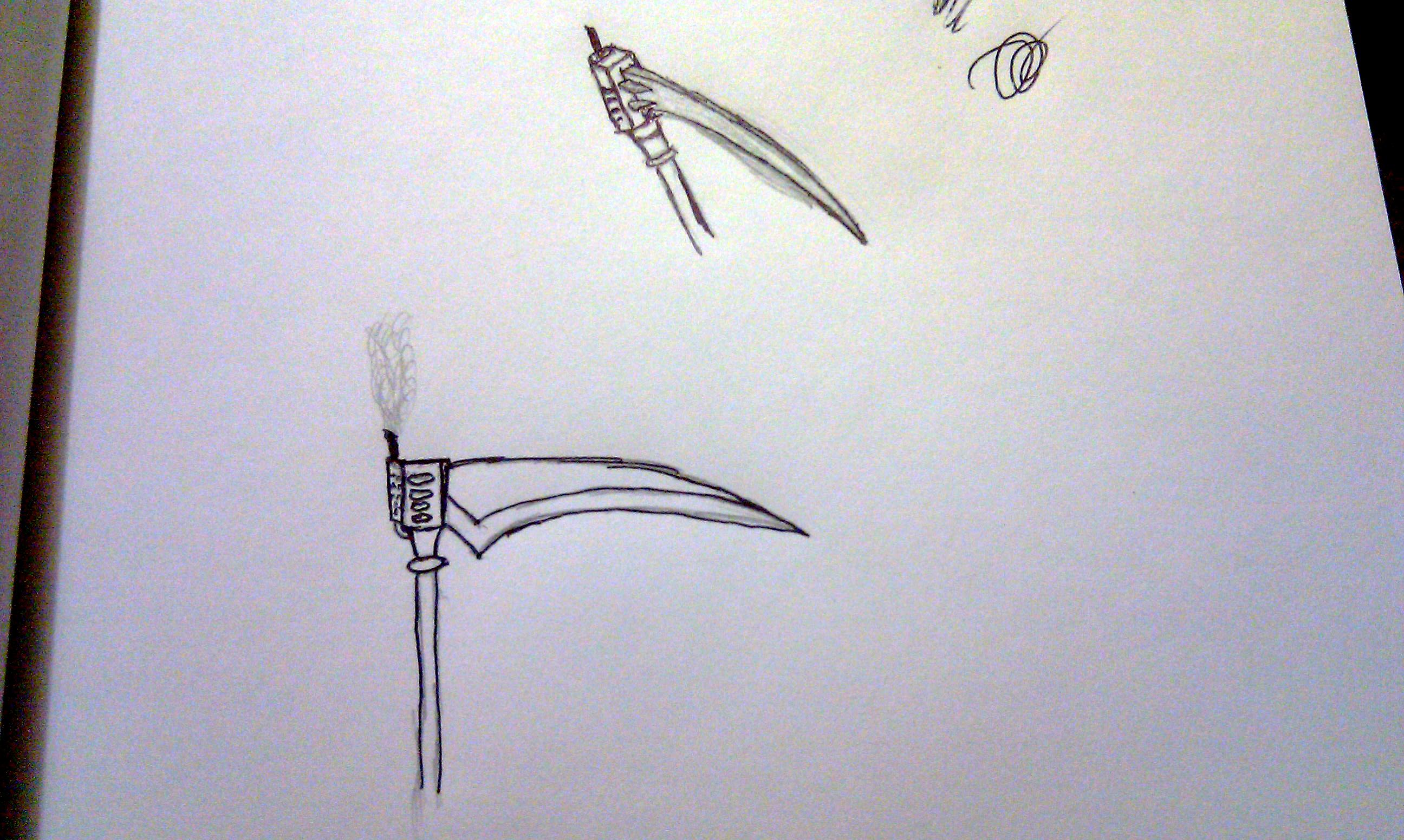 concept art for Aspy scythe