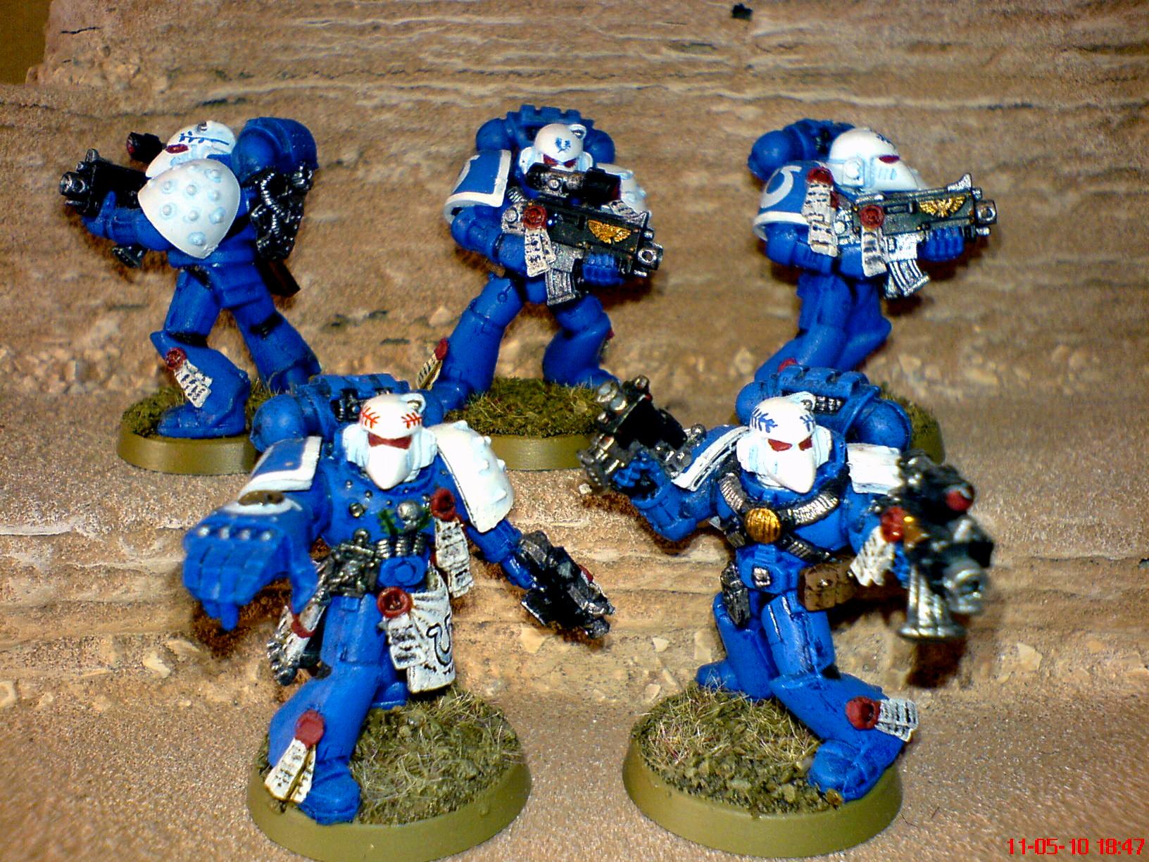 Power Armour, Space Marines, Sternguard, Ultramarines