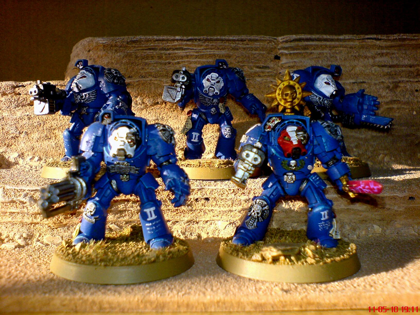Space Marines, Terminator Armor, Terminator Squad, Ultramarines
