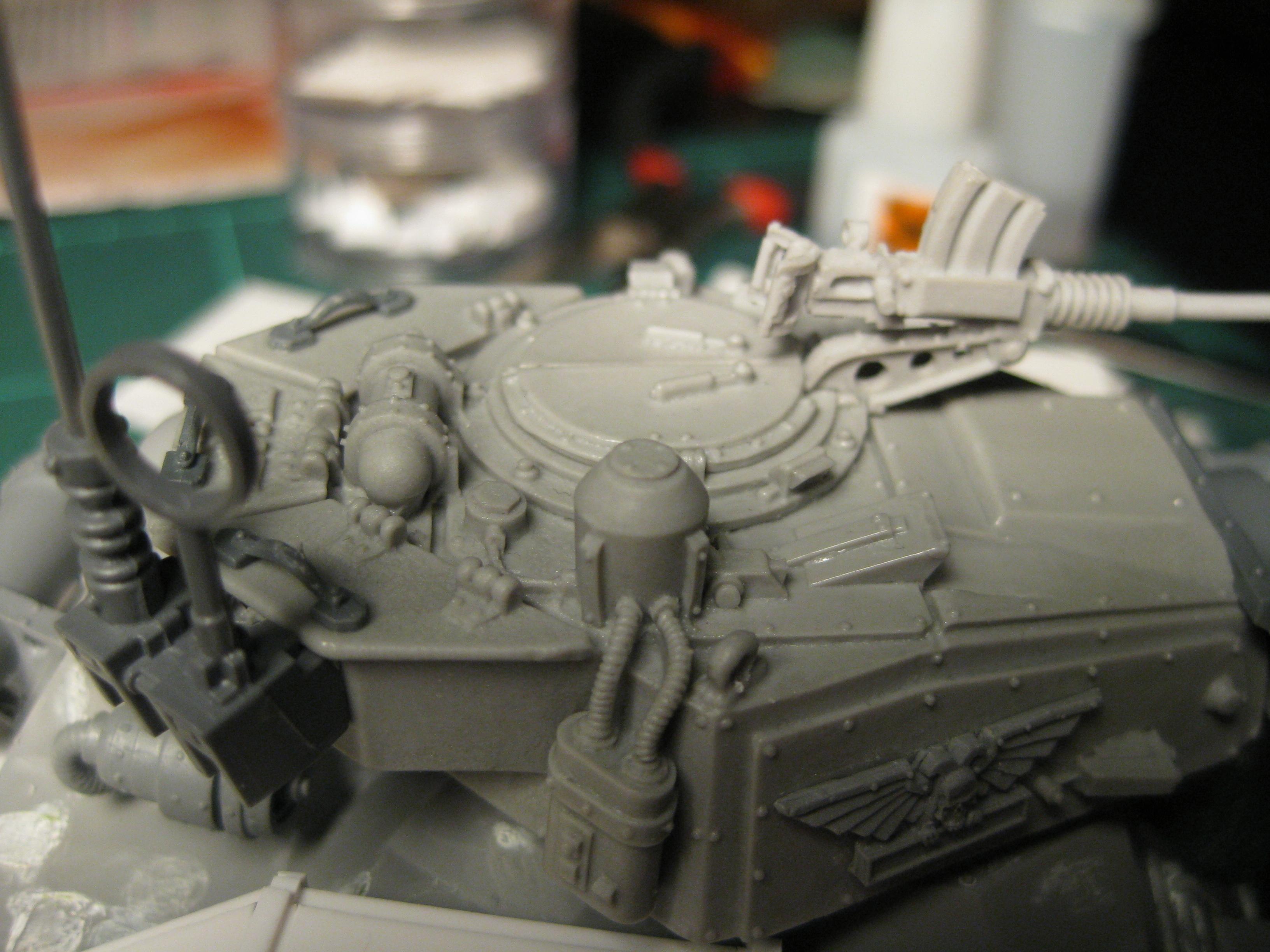 Conversion, Death Korps of Krieg, Imperial Guard, Leman Russ, Work In Progress, Zimmerrit