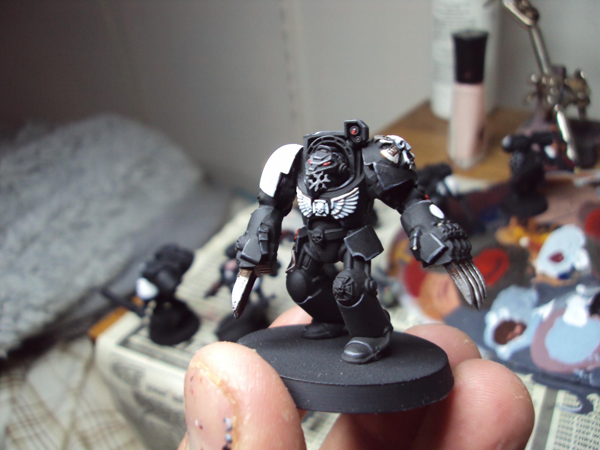 Black, Black Templars, Lightning Claw, Space Marines, Terminator Armor