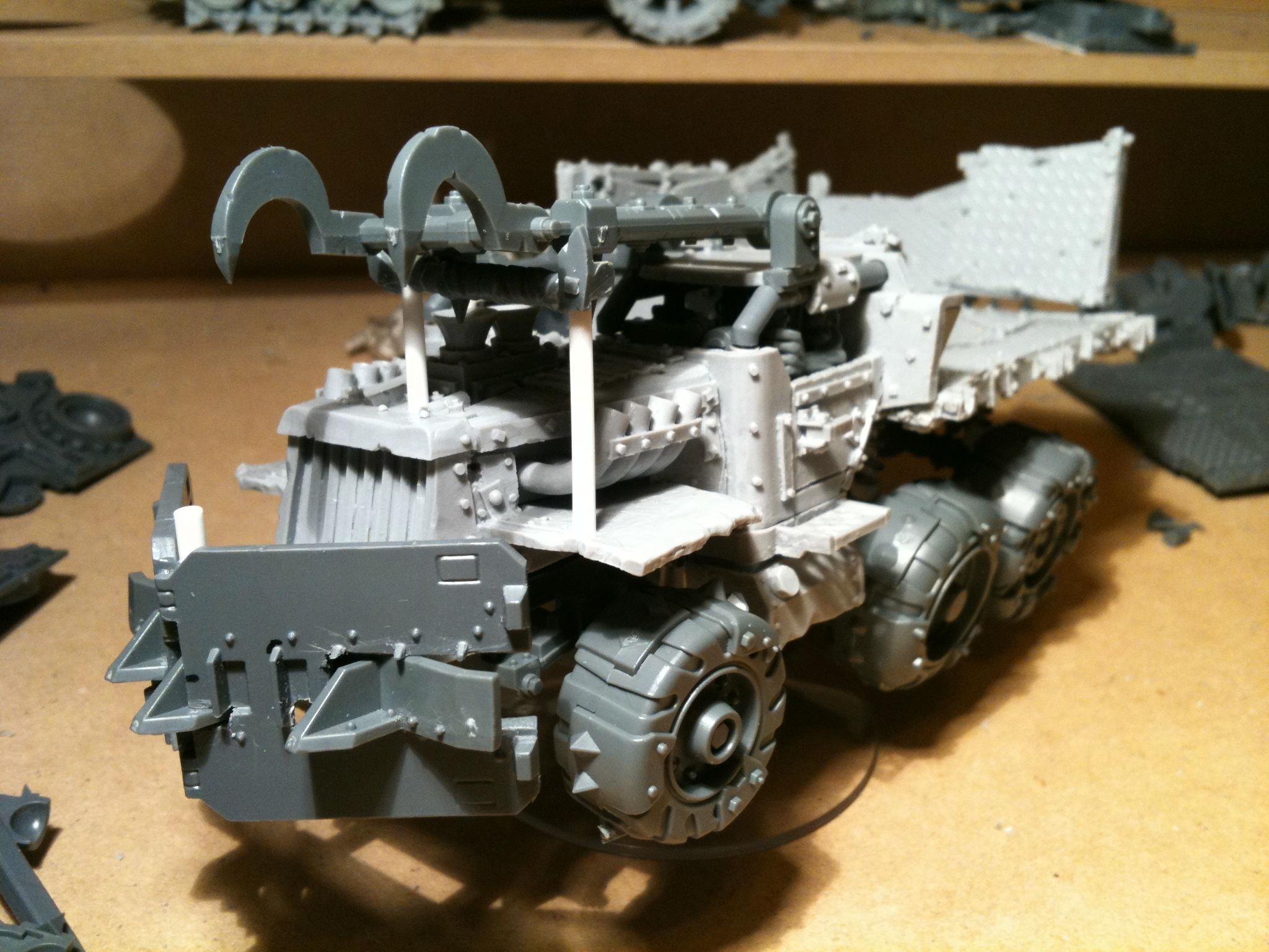 Da Dark Angelz, Orks, Trukk, Work In Progress