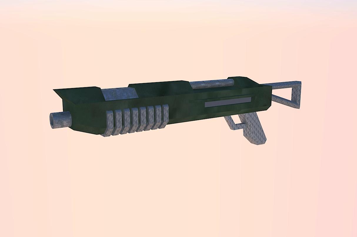 This is the other side of the gun, quickly rendered