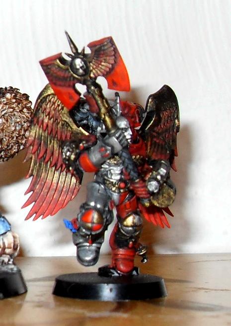 Blood Angels, Jump Infantry, Painted, Power Axe, Sanguinary Guard