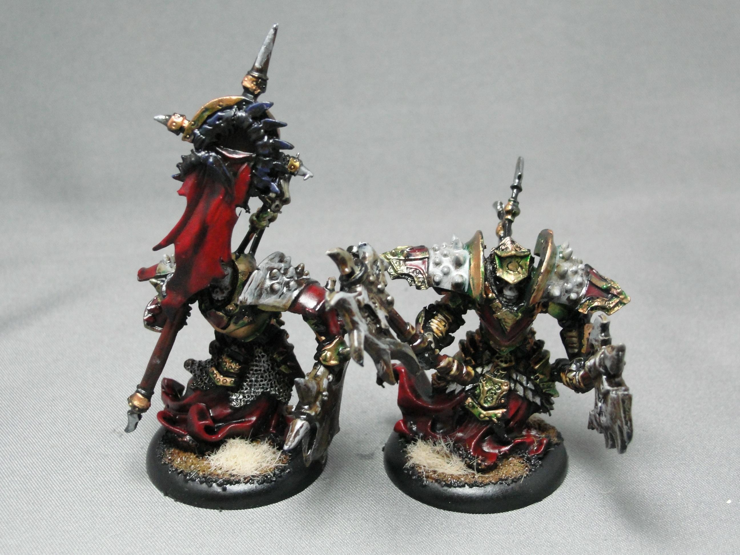 Warmachine, Cryx, Bane Thrall, Unit Attachment, Standard Bearer, Officer