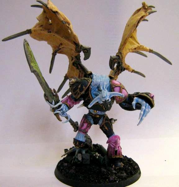Chaos Space Marines, Daemon Prince, Slaanesh, Warhammer 40,000, Winged