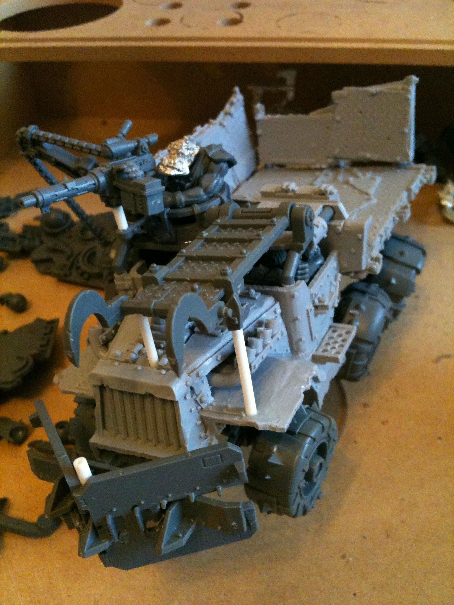 Da Dark Angelz, Orks, Trukk, Work In Progress