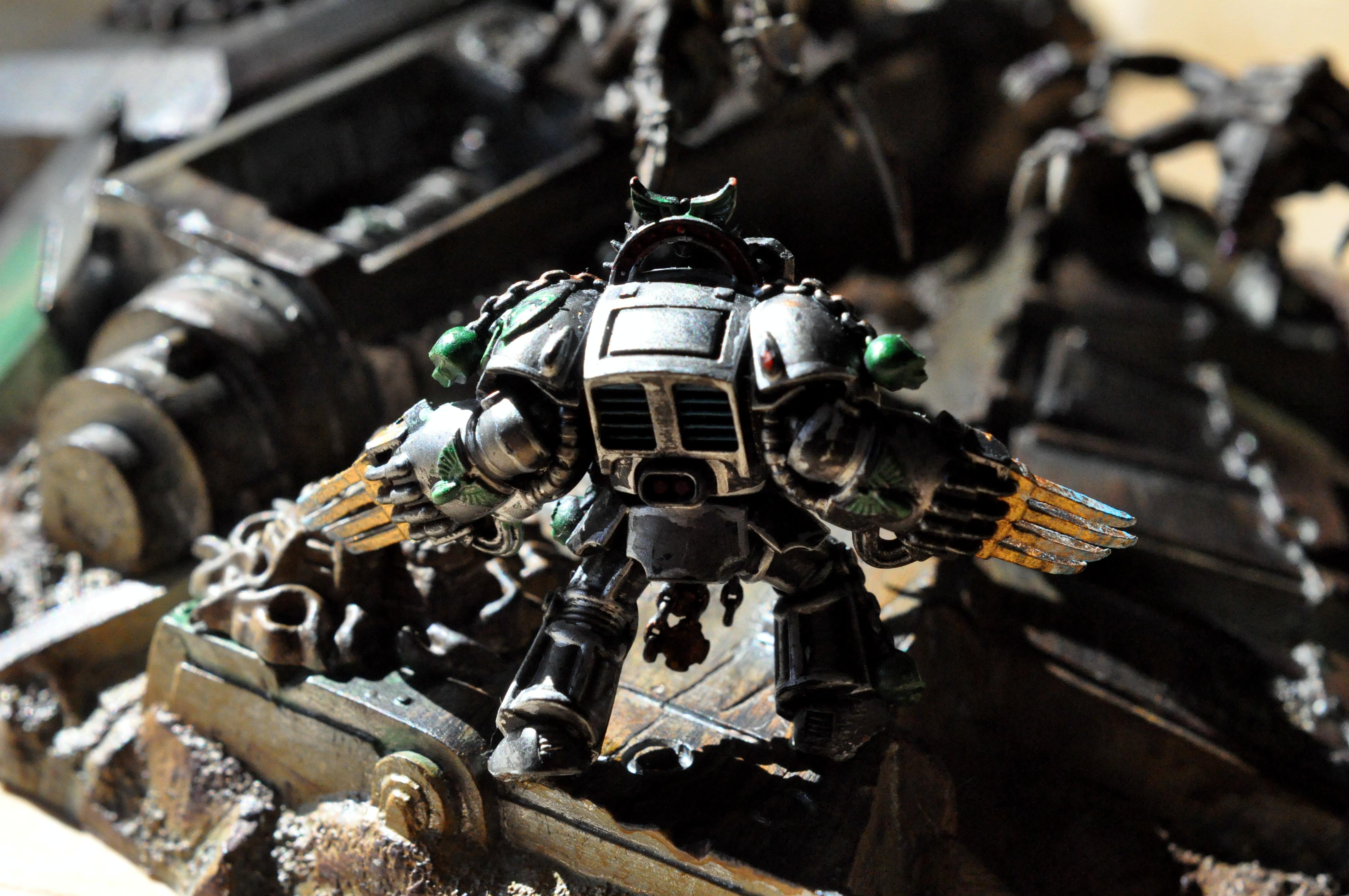 Diorama, Space Marines, Terminator Armor, Tyranids, Warhammer 40,000