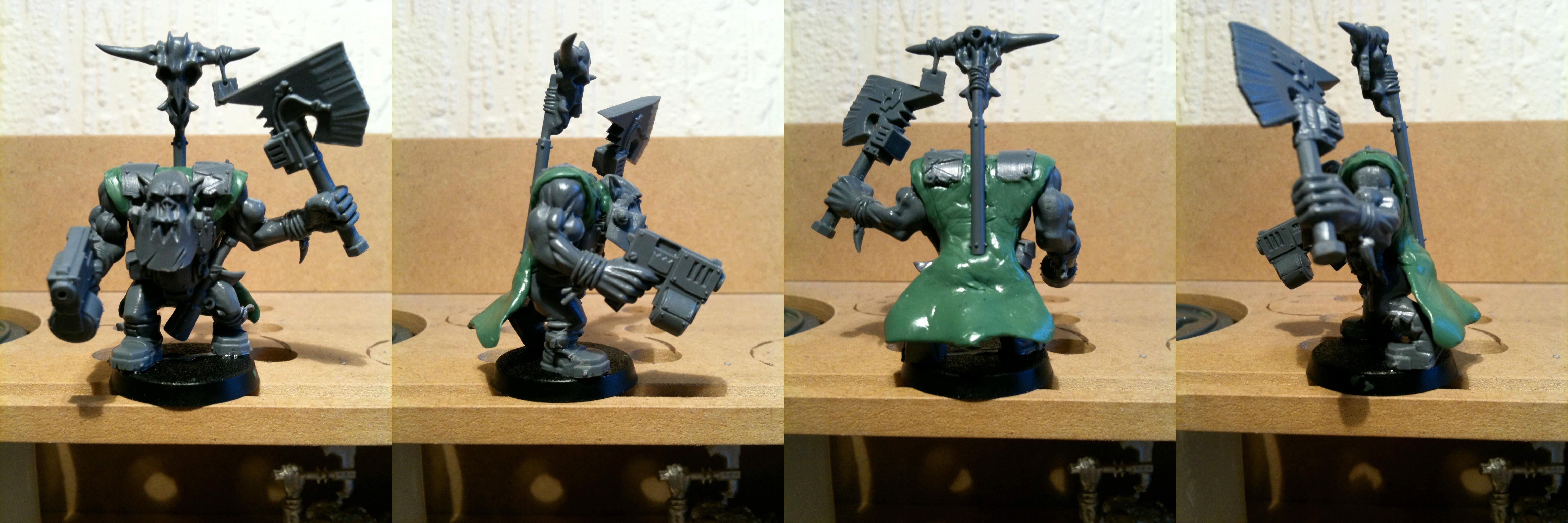 Bosspole, Da Dark Angelz, Nob, Orks, Work In Progress