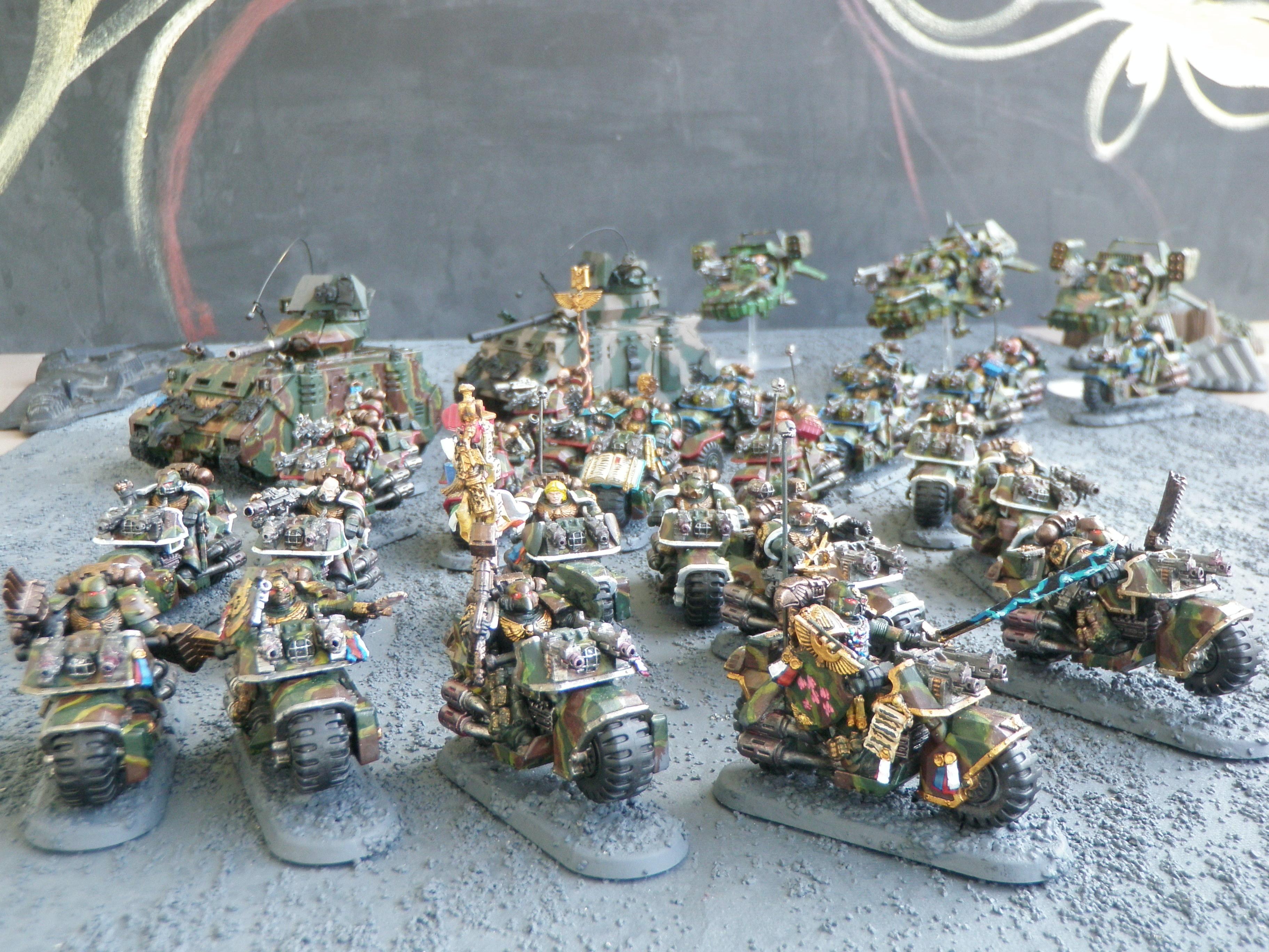 Bike, Camouflage, Captain, Command Squad, Relic Blade, Space Marines, Standard