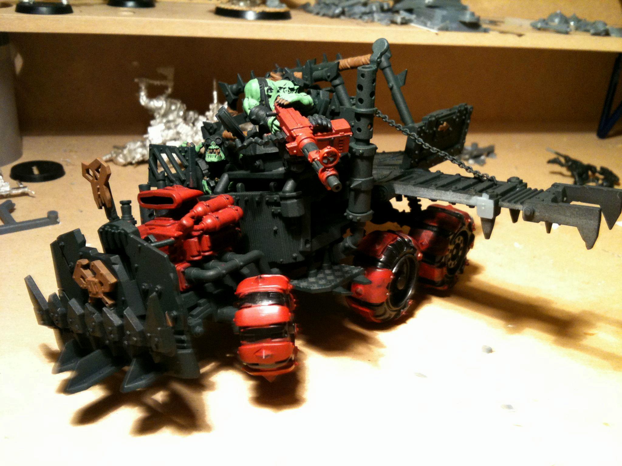 Da Dark Angelz, Orks, Trukk, Work In Progress
