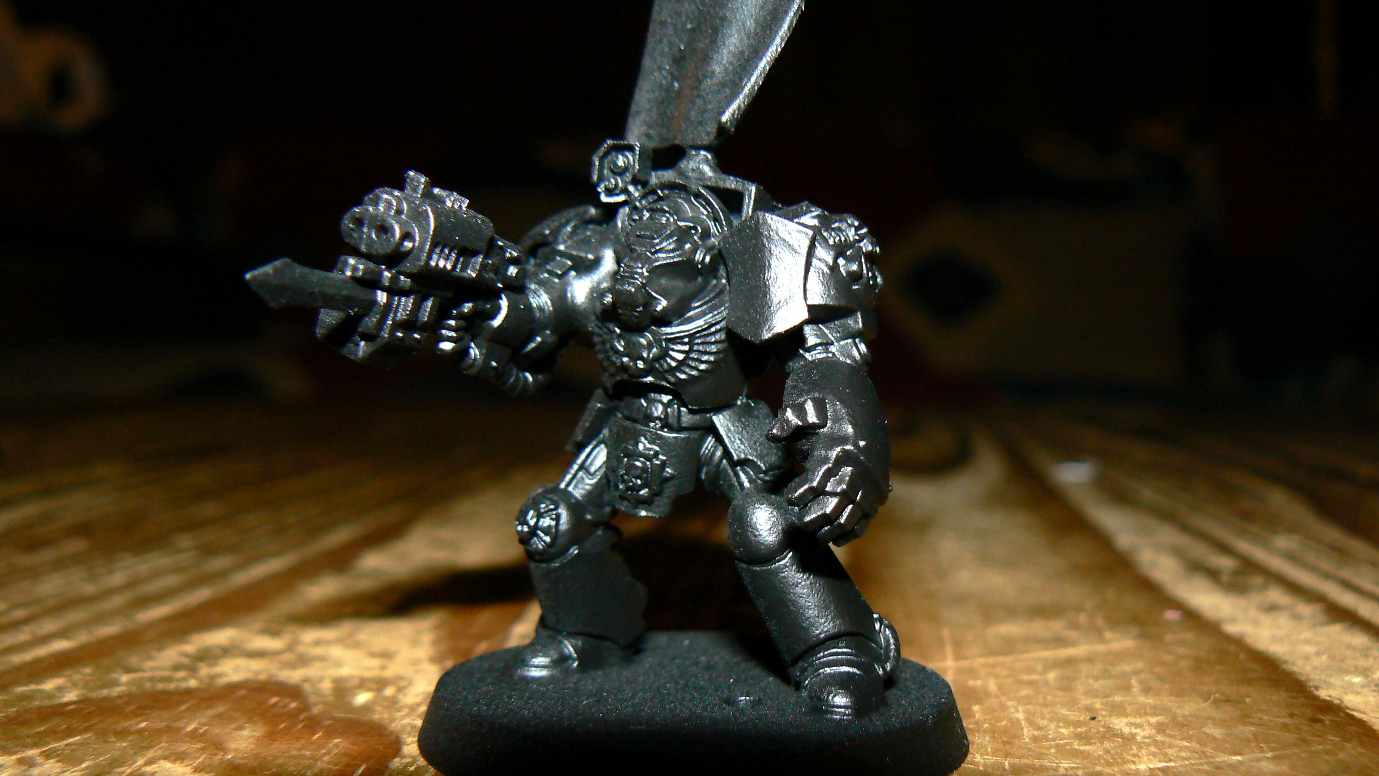 Banner, Dark Angels, Deathwing, Peacemakers, Penitent Avengers, Primered, Storm Bolter, Terminator Armor