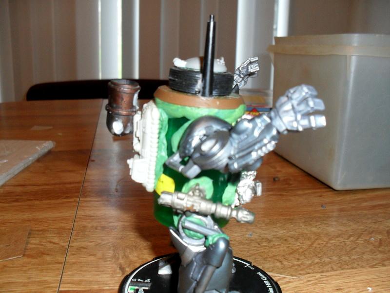 Blood Axe, Camouflage, Deff Dread, Orks, Warhammer 40,000, Work In Progress